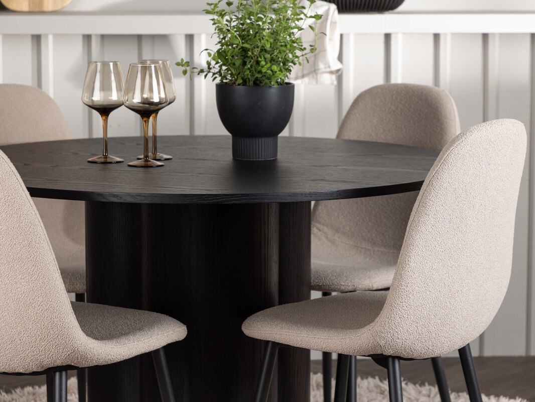 Söögitoakomplekt Dallas 4578 (Must)