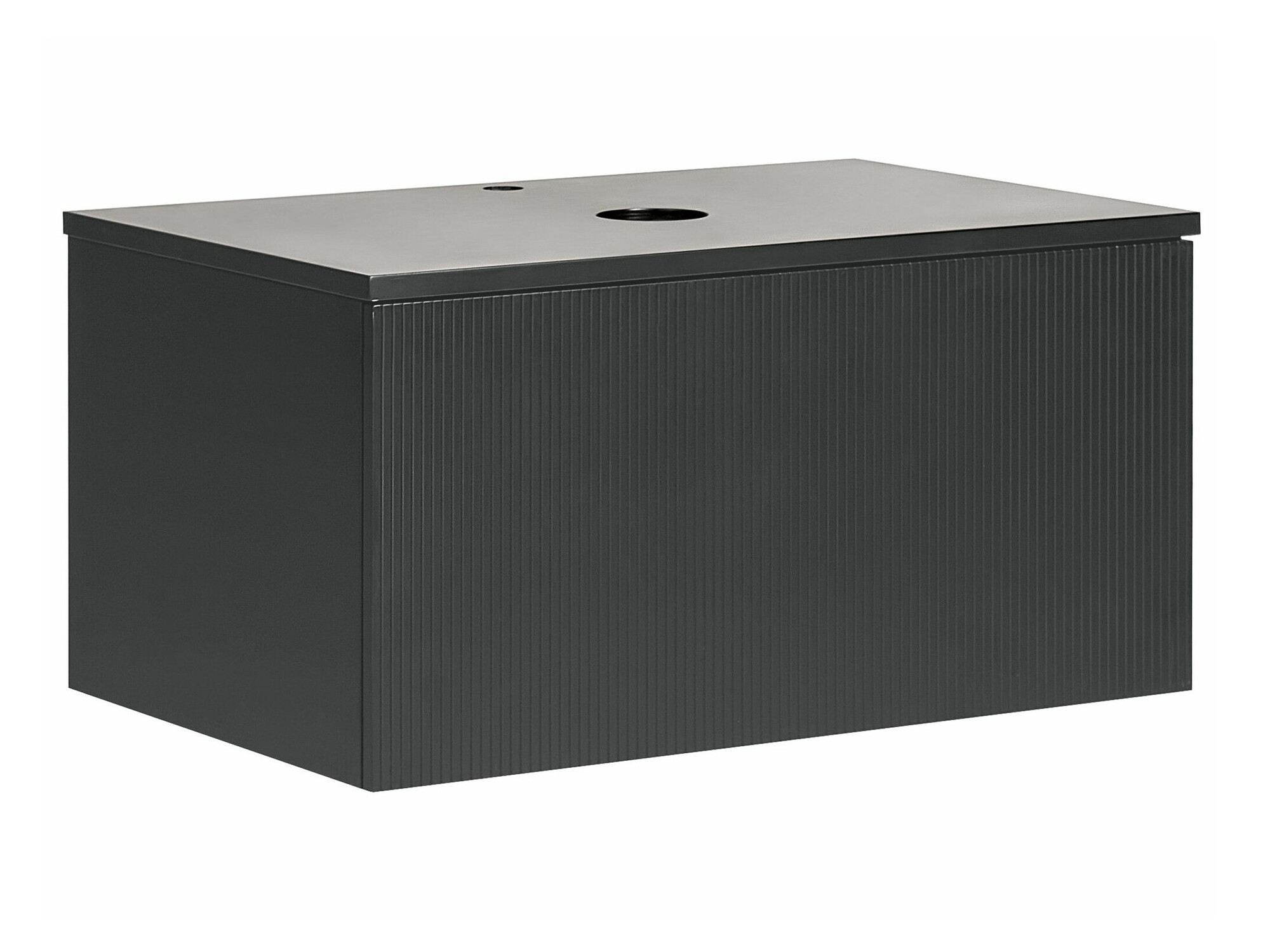 Vannitoa põrandakapp kraanikausile Berwyn 2254 (Must)