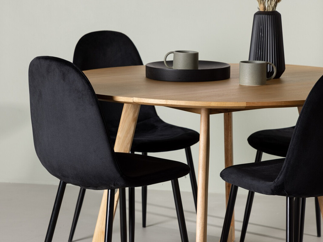 Söögitoakomplekt Dallas 4580 (Must)