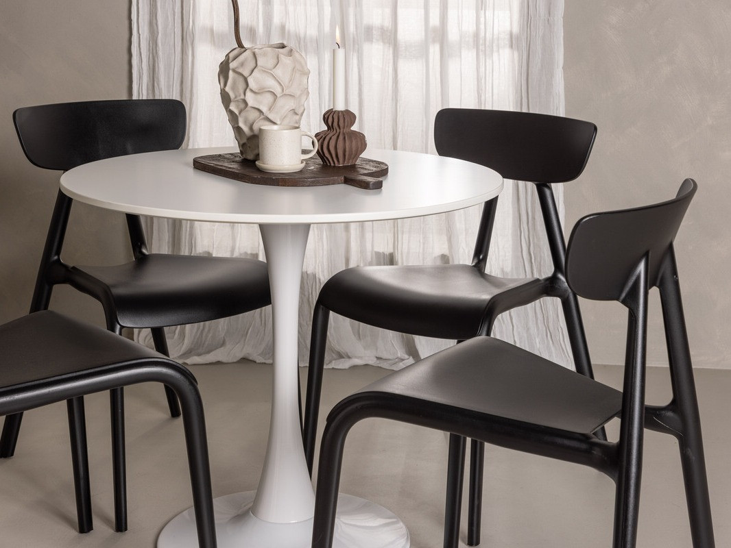 Söögitoakomplekt Dallas 4587 (Must)