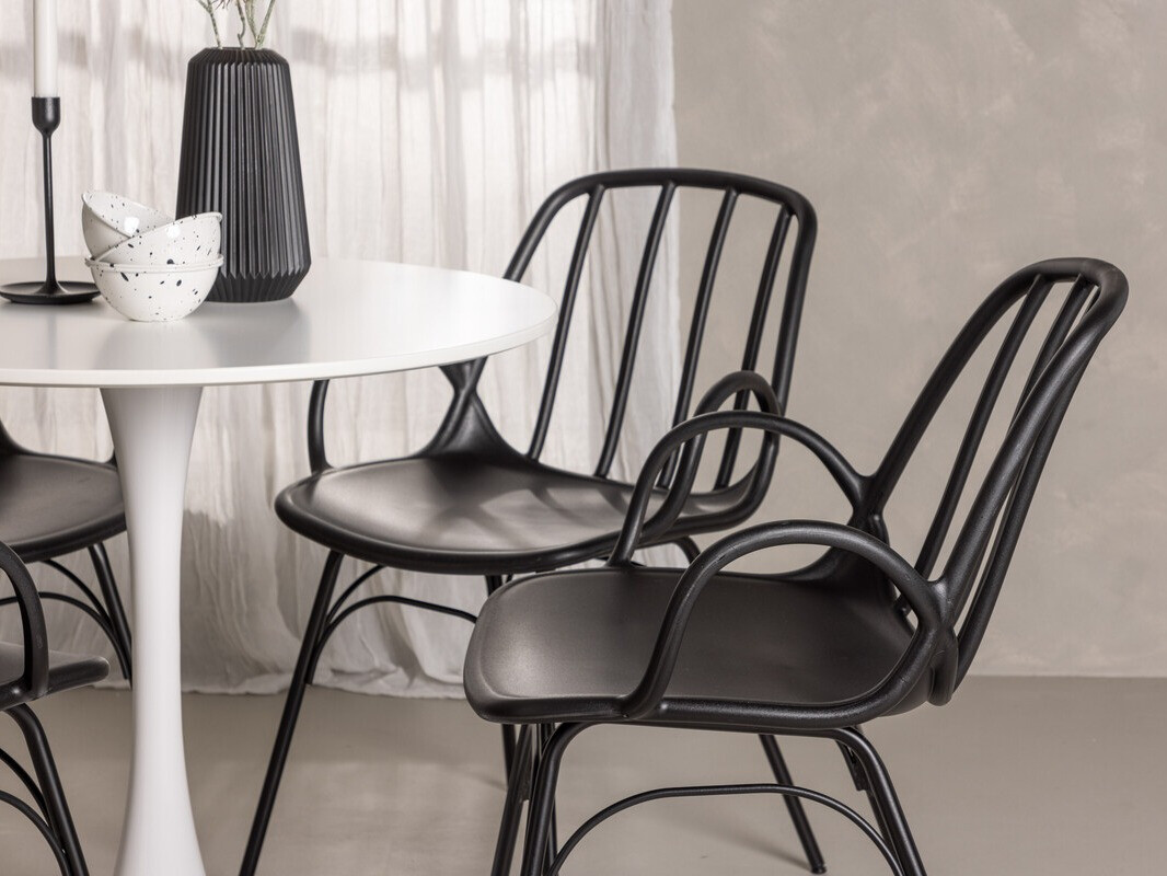 Söögitoakomplekt Dallas 4588 (Must)