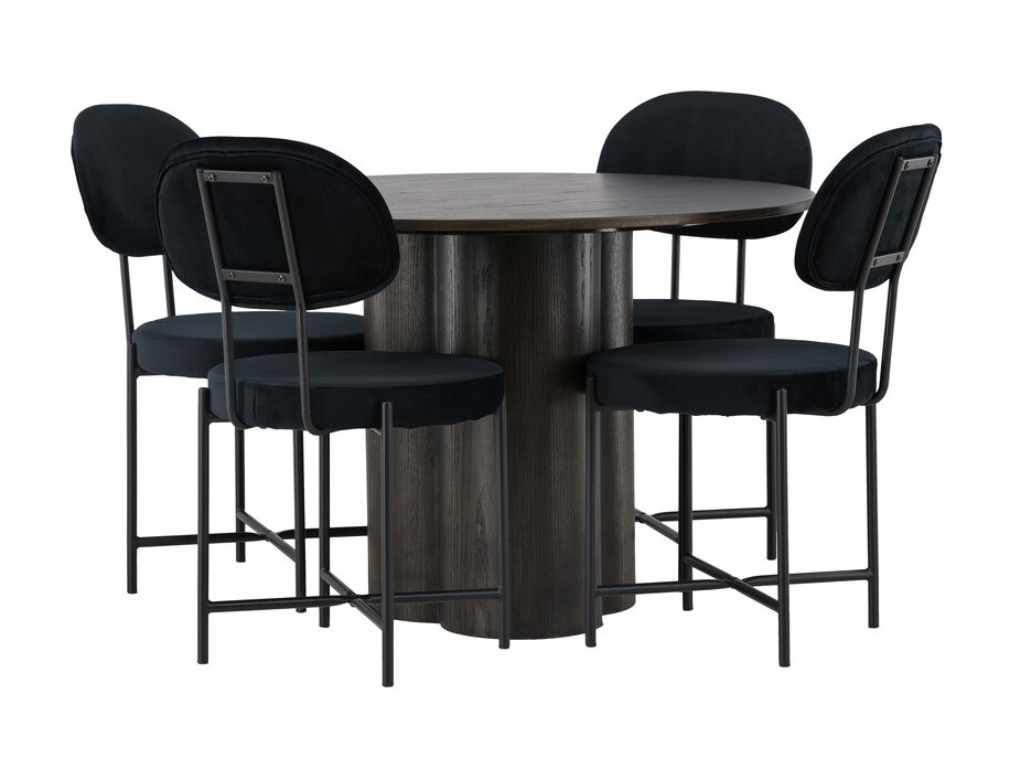 Söögitoakomplekt Dallas 4605 (Tume pähkel)