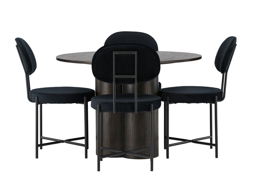 Söögitoakomplekt Dallas 4605 (Tume pähkel)