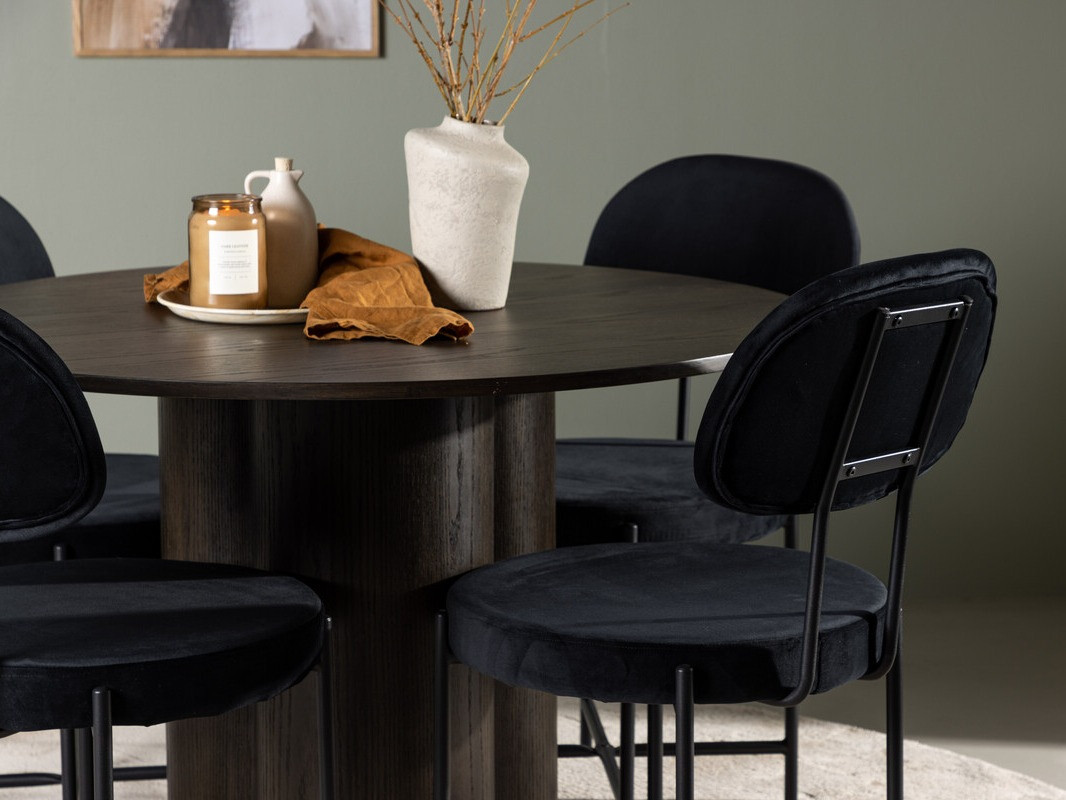 Söögitoakomplekt Dallas 4605 (Tume pähkel)