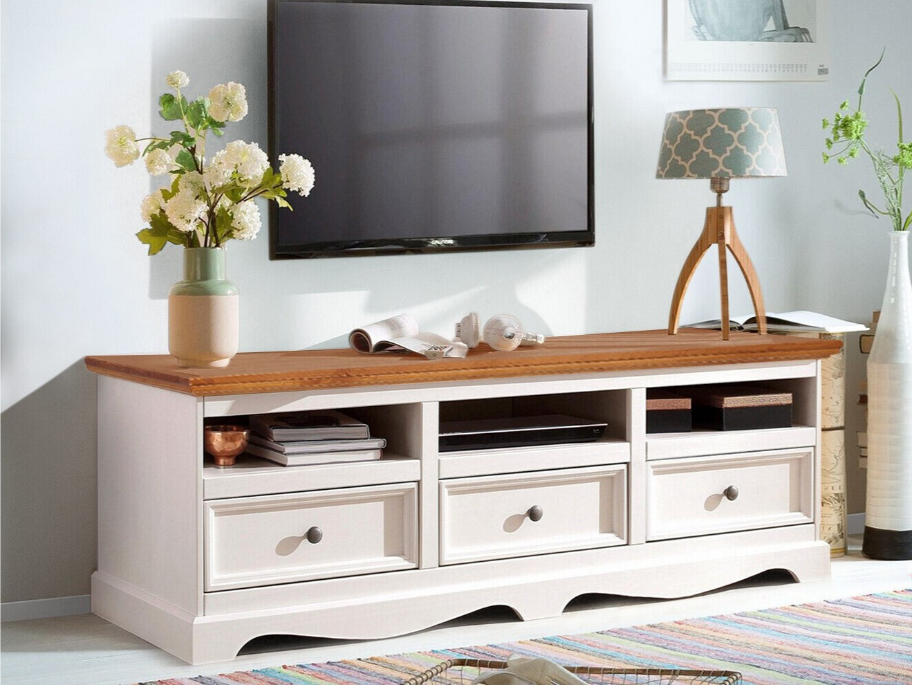 TV-alus Fentivo 103 (Valge + Mee tamm)