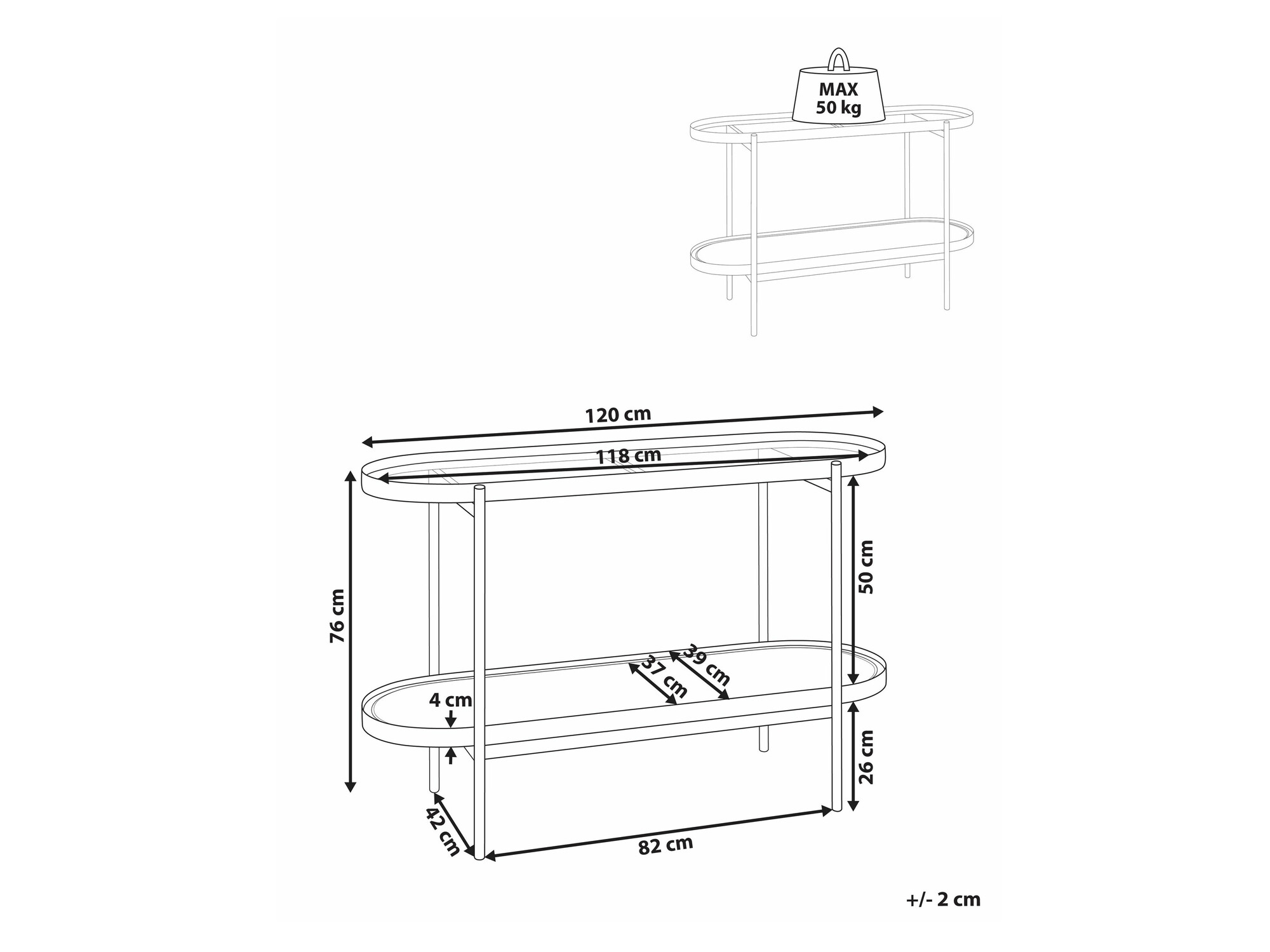 Konsoollaud Berwyn 2262