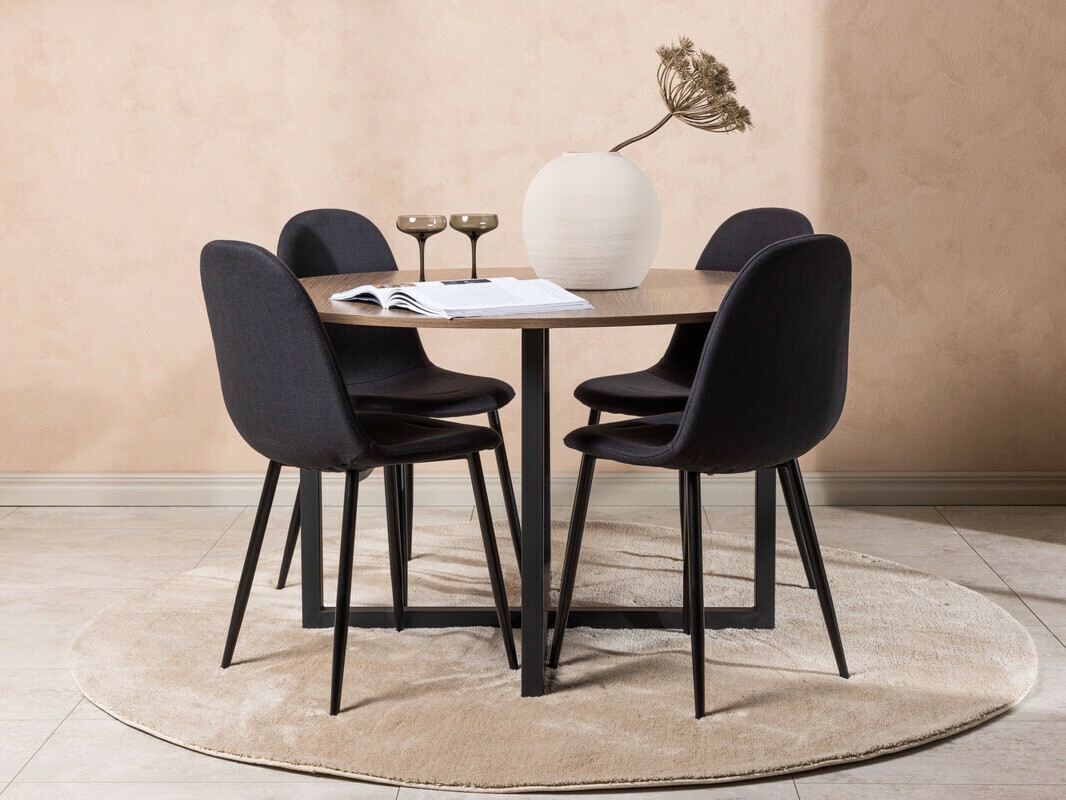 Söögitoakomplekt Dallas 4599 (Must)