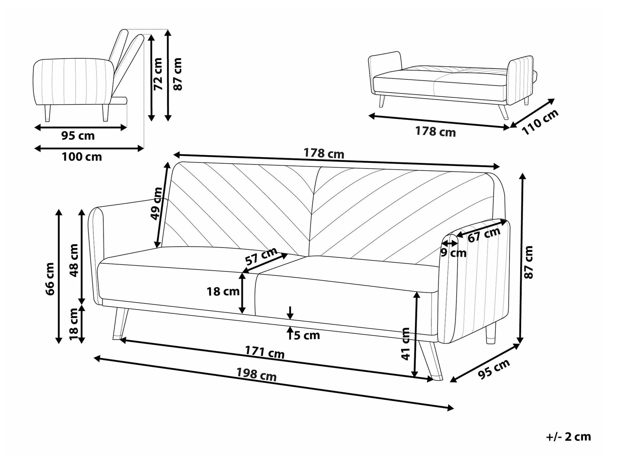 Diivanvoodi Berwyn 2283 (Beež)