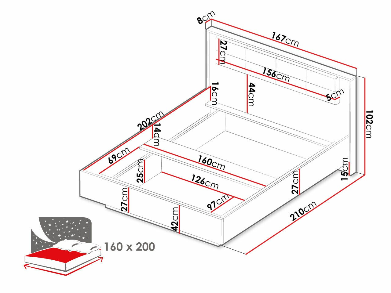 Voodi Flodale 103 (Ei)