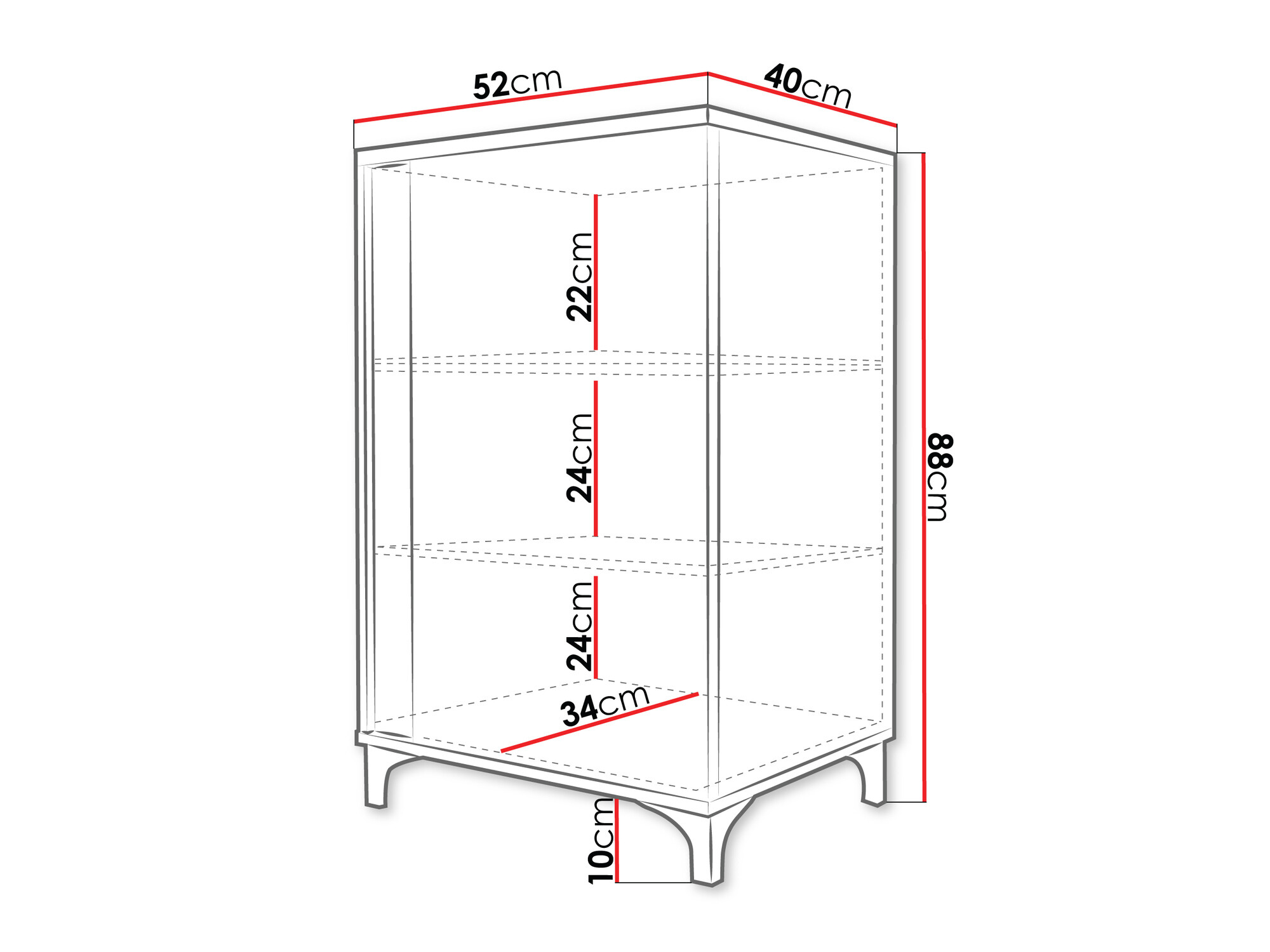 Kapp Florem I (Valge + Läikiv valge + Ere puit)