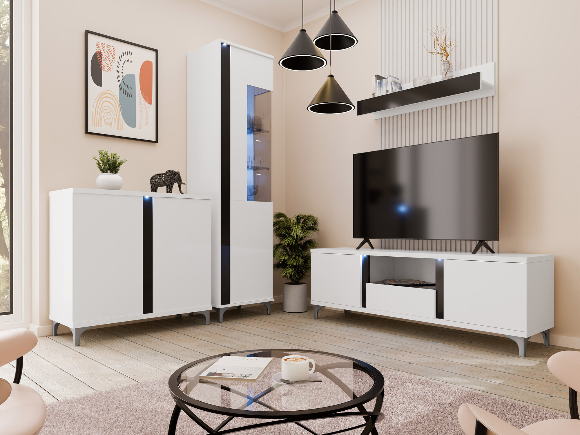 Kapp Livseri 102 (Valge + Läikiv valge + Läikiv must)