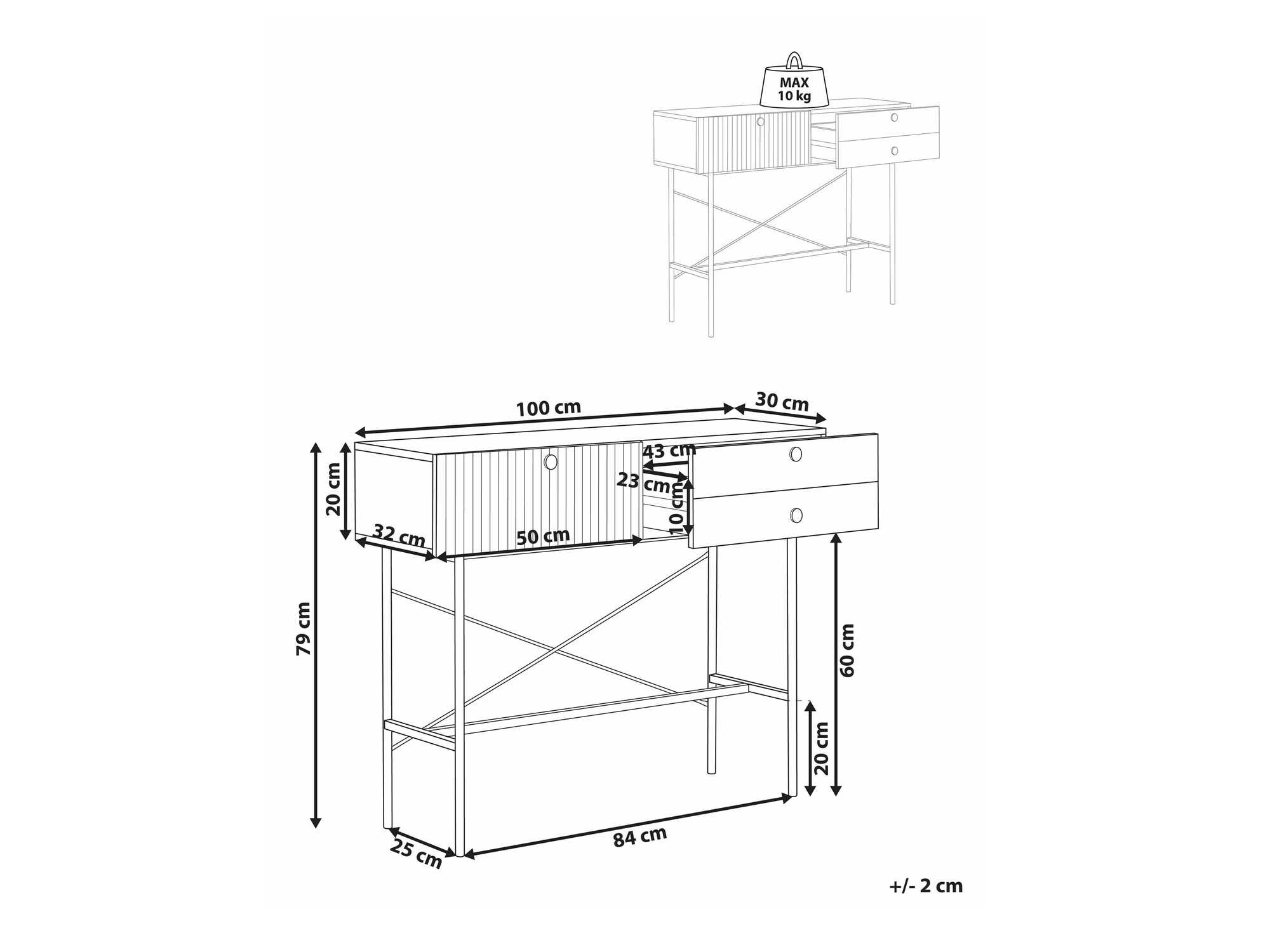 Konsoollaud Berwyn 2300