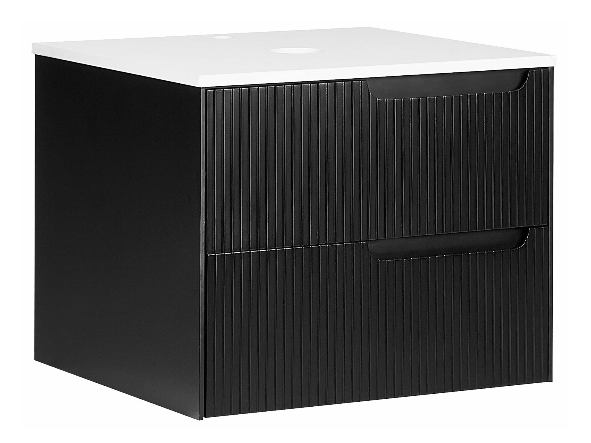 Vannitoa põrandakapp kraanikausile Berwyn 2305 (Must)