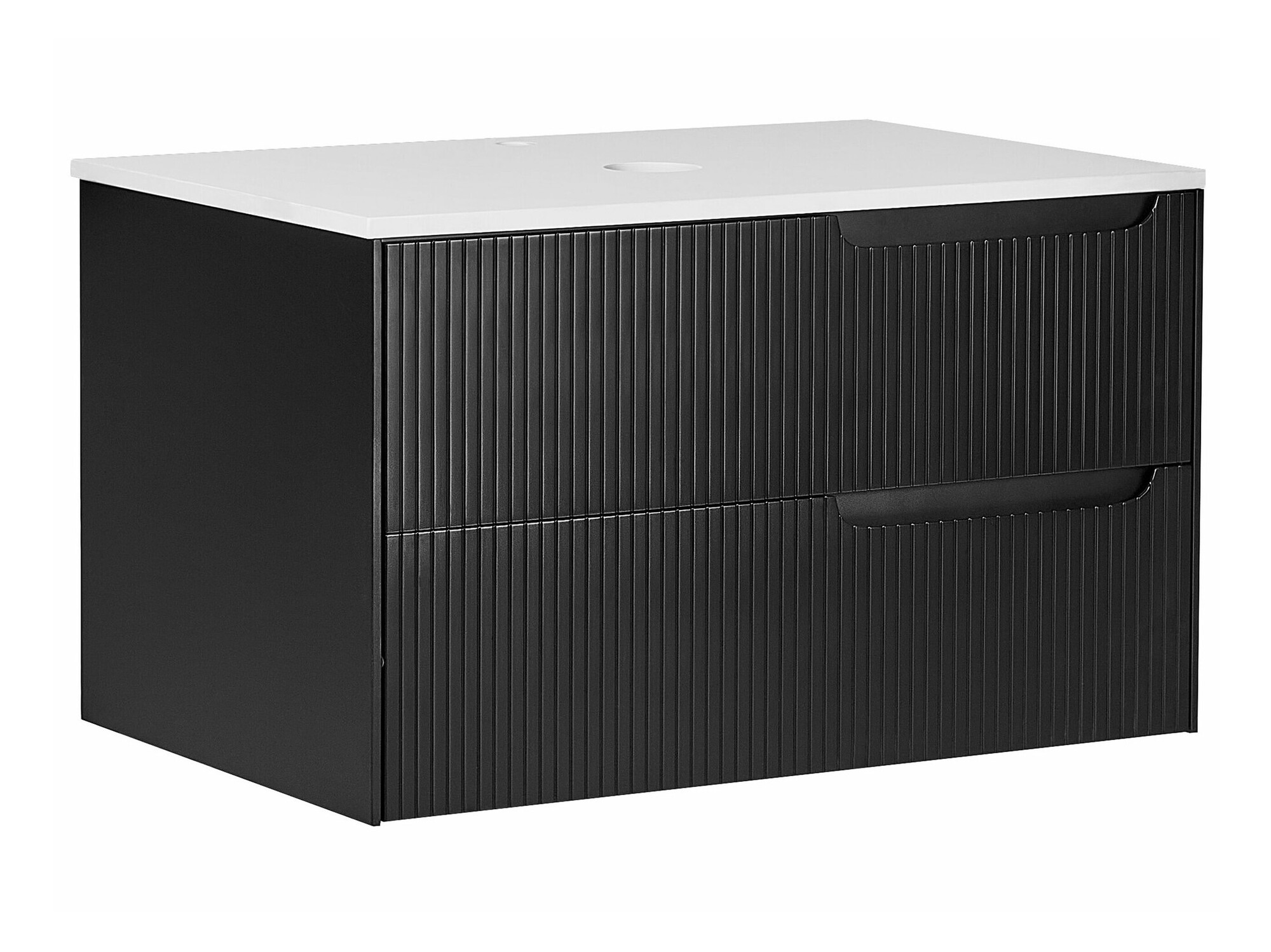 Vannitoa põrandakapp kraanikausile Berwyn 2307 (Must)