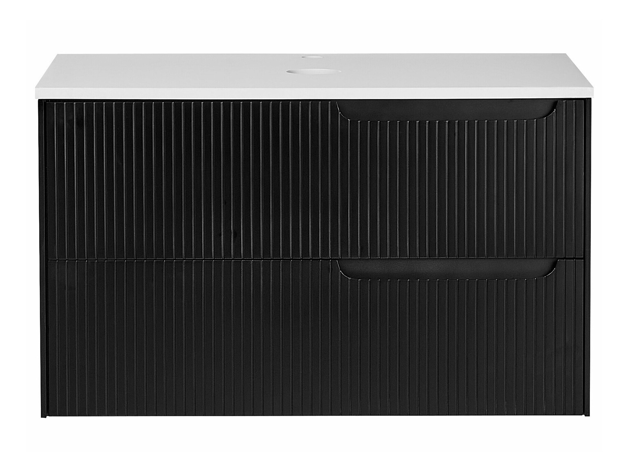 Vannitoa põrandakapp kraanikausile Berwyn 2307 (Must)