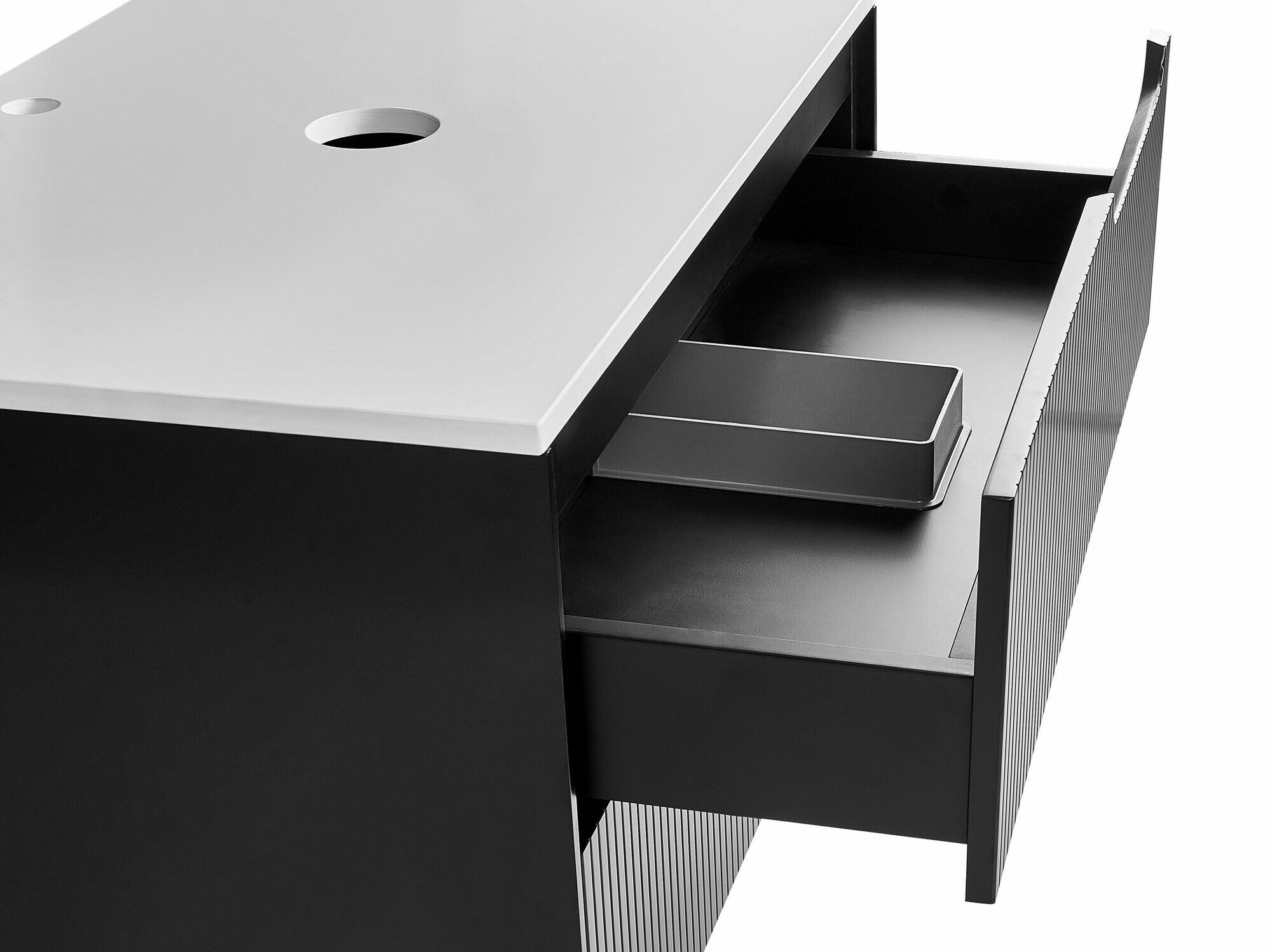 Vannitoa põrandakapp kraanikausile Berwyn 2307 (Must)