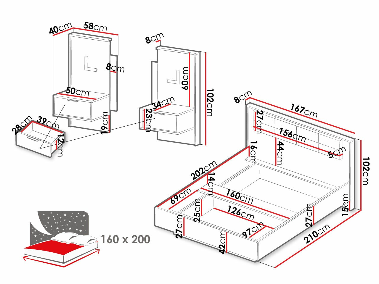 Voodi Flodale 103 (Jah)