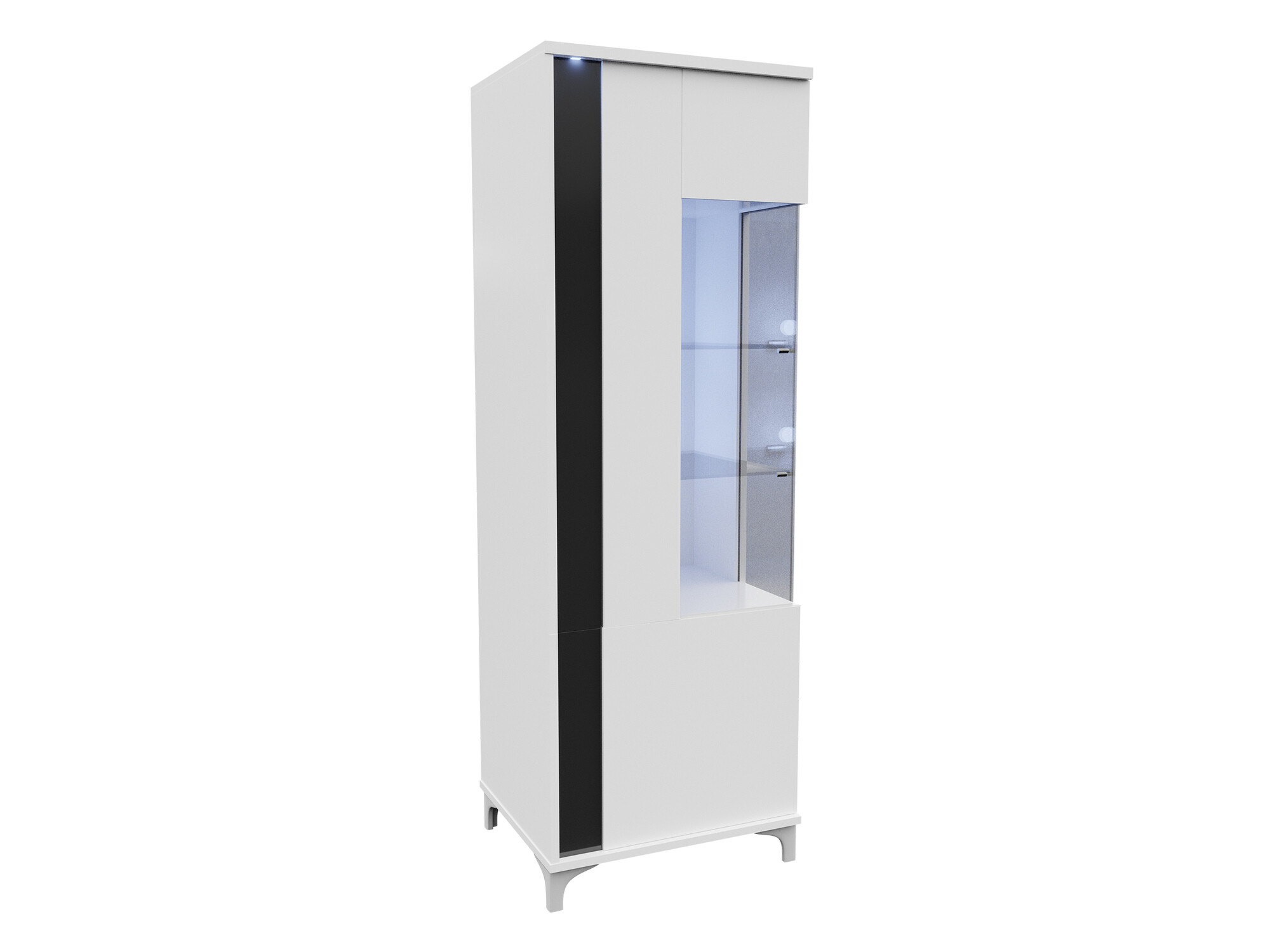 Riiul Florem (Valge + Läikiv valge + Läikiv must)