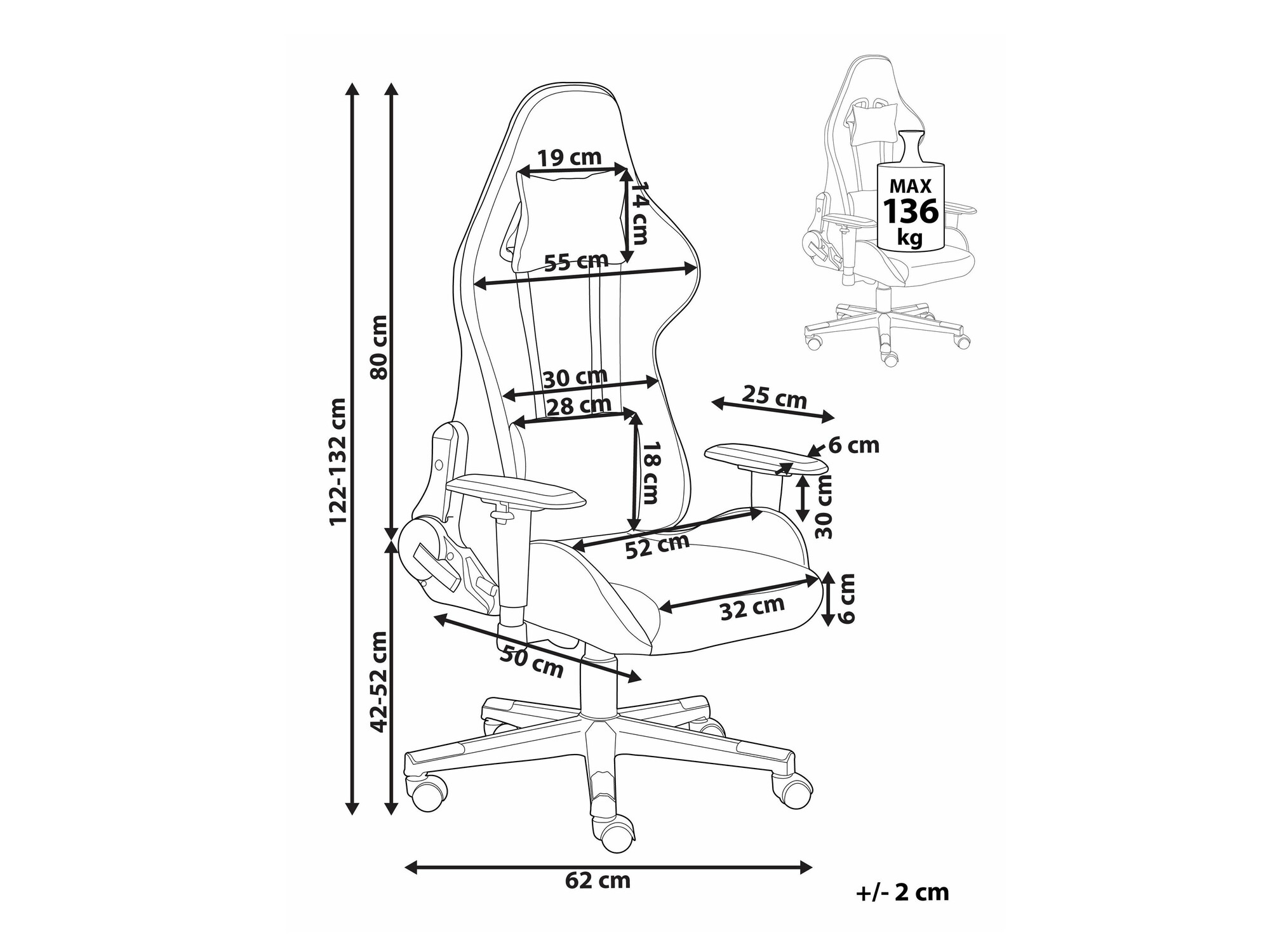 Mänguritool Berwyn 936 (Must)