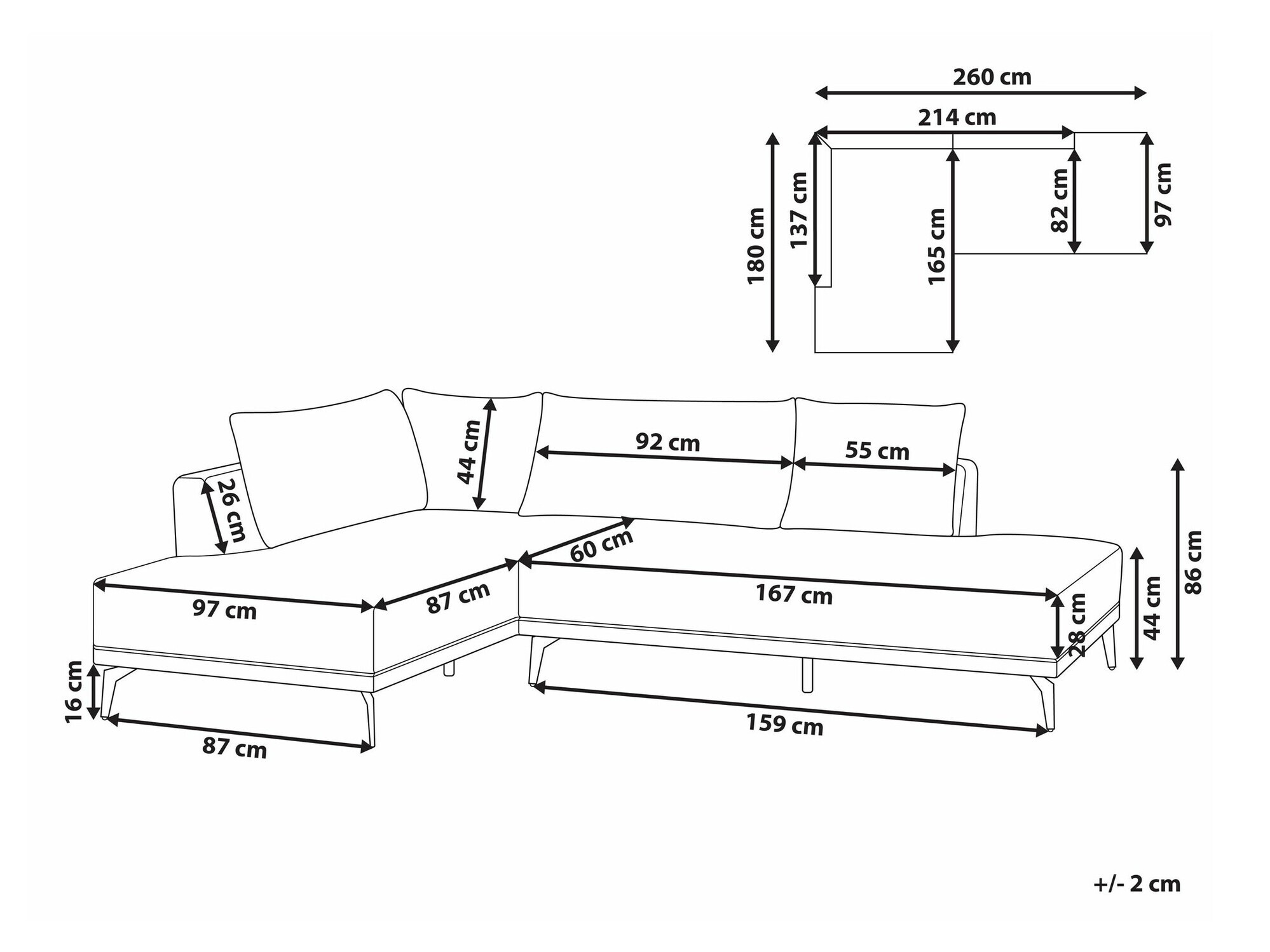 Moodulnurgadiivan Berwyn 2326 (Beež)