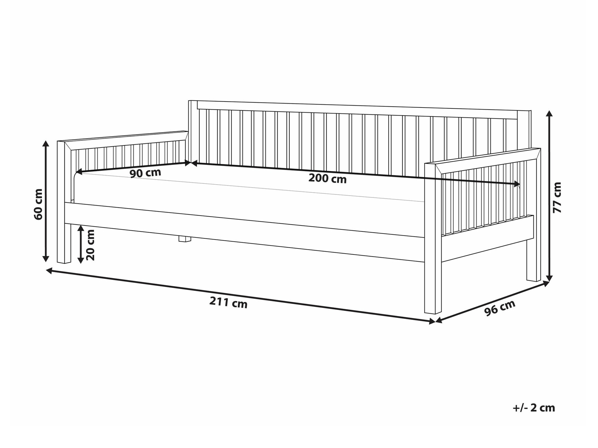 Voodi Berwyn 2533 (Ere puit)