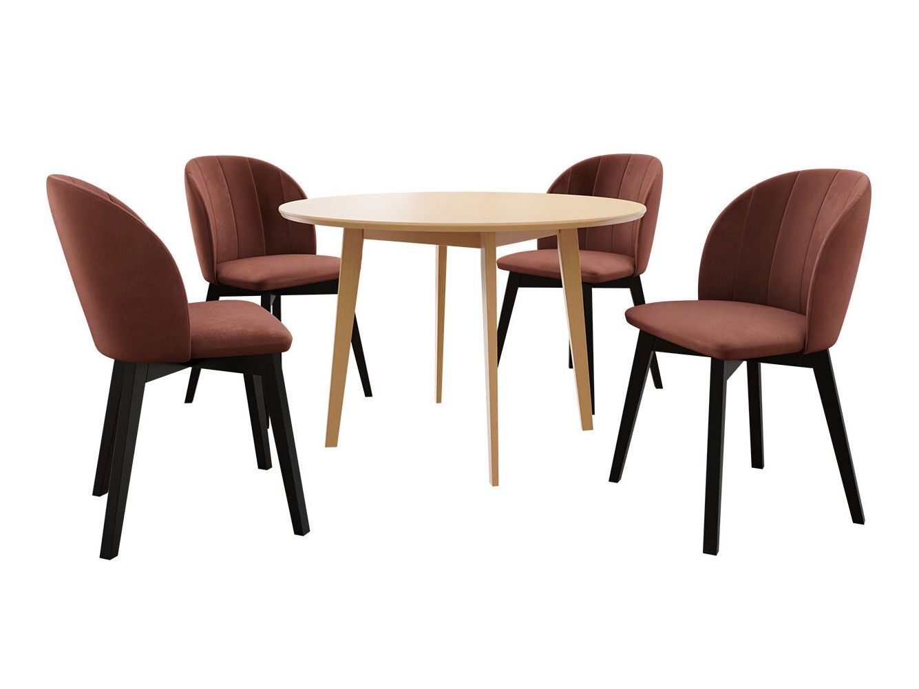 Söögitoakomplekt Racine 136 (Pruun)