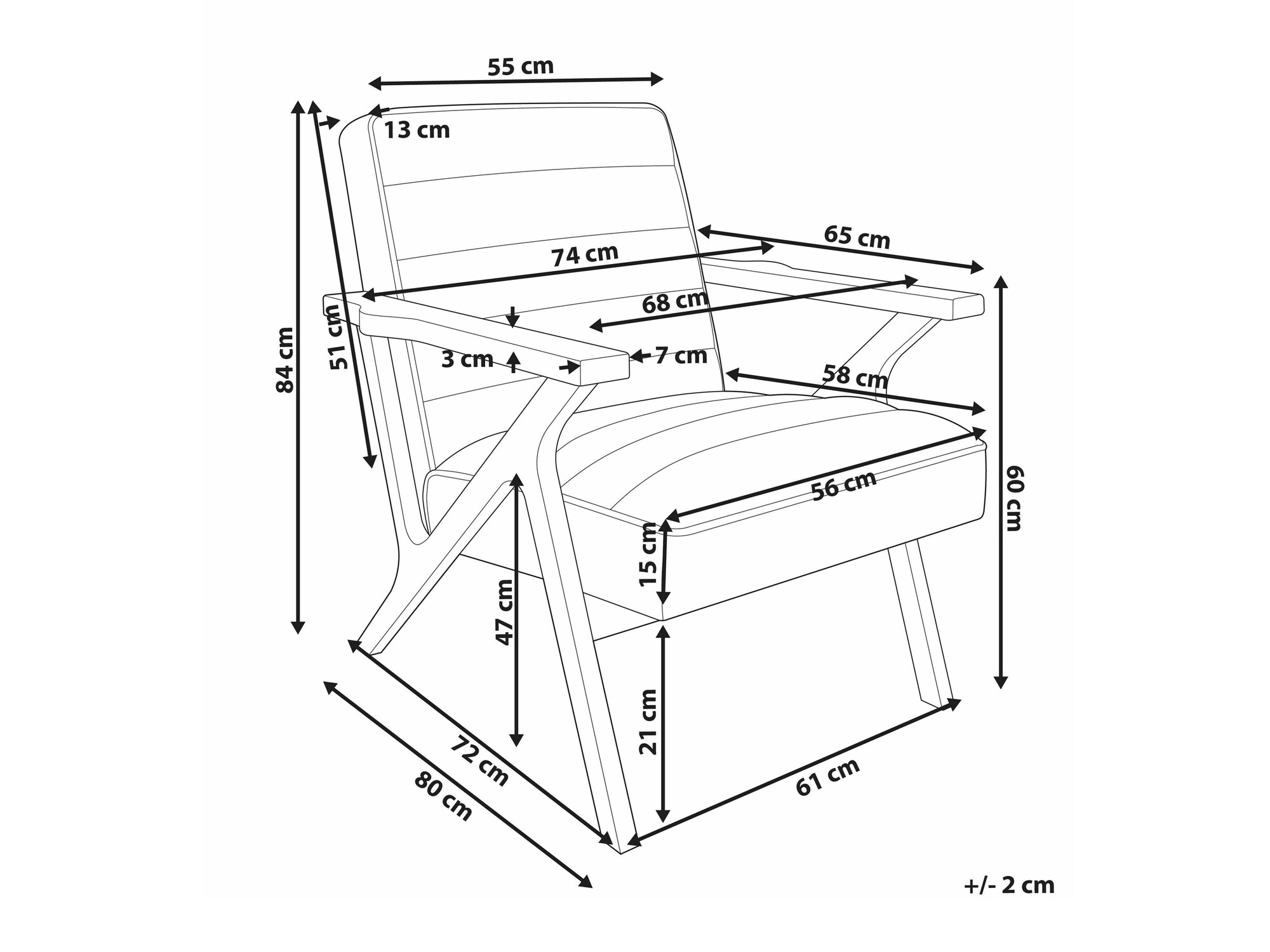 Tugitool Berwyn 2351 (Valge)
