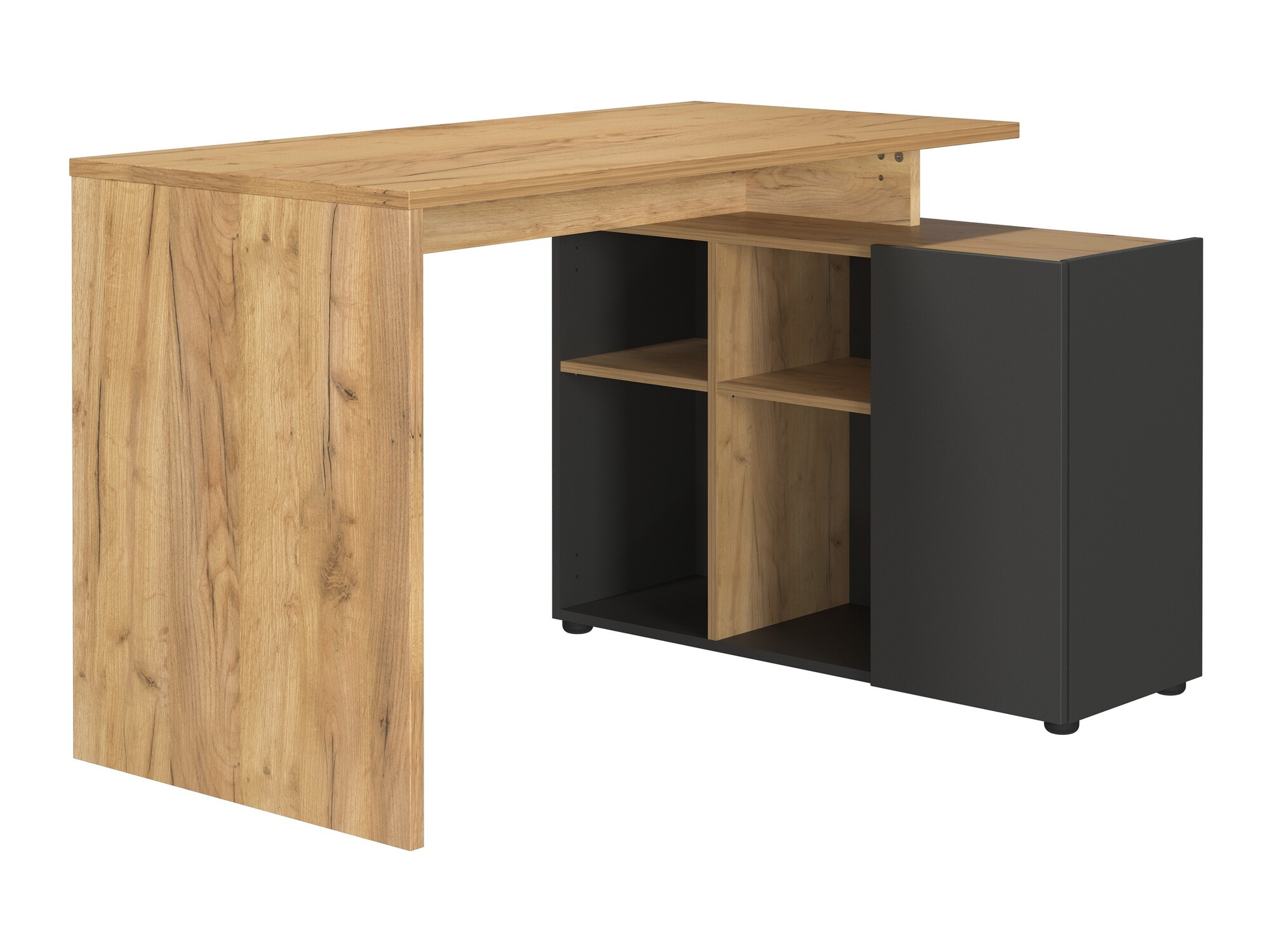 Kontori nurgalaud Evarsoa 101 (Grafiit + Navarra tamm)