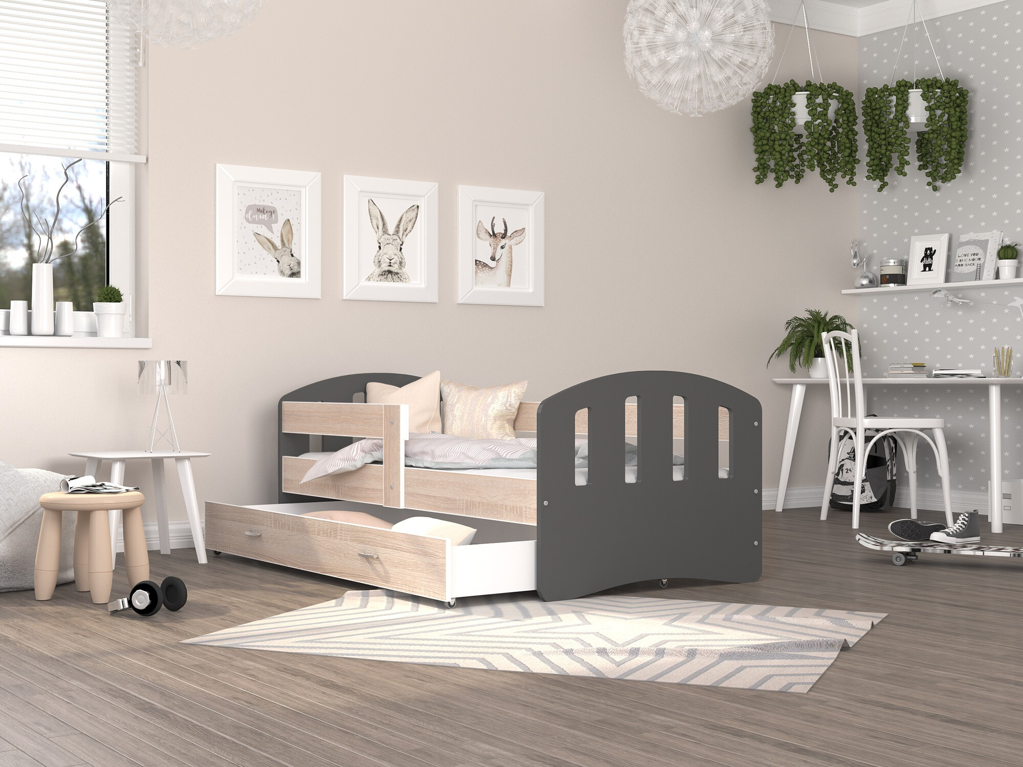 Voodi Aurora 134 (Sonoma tamm)