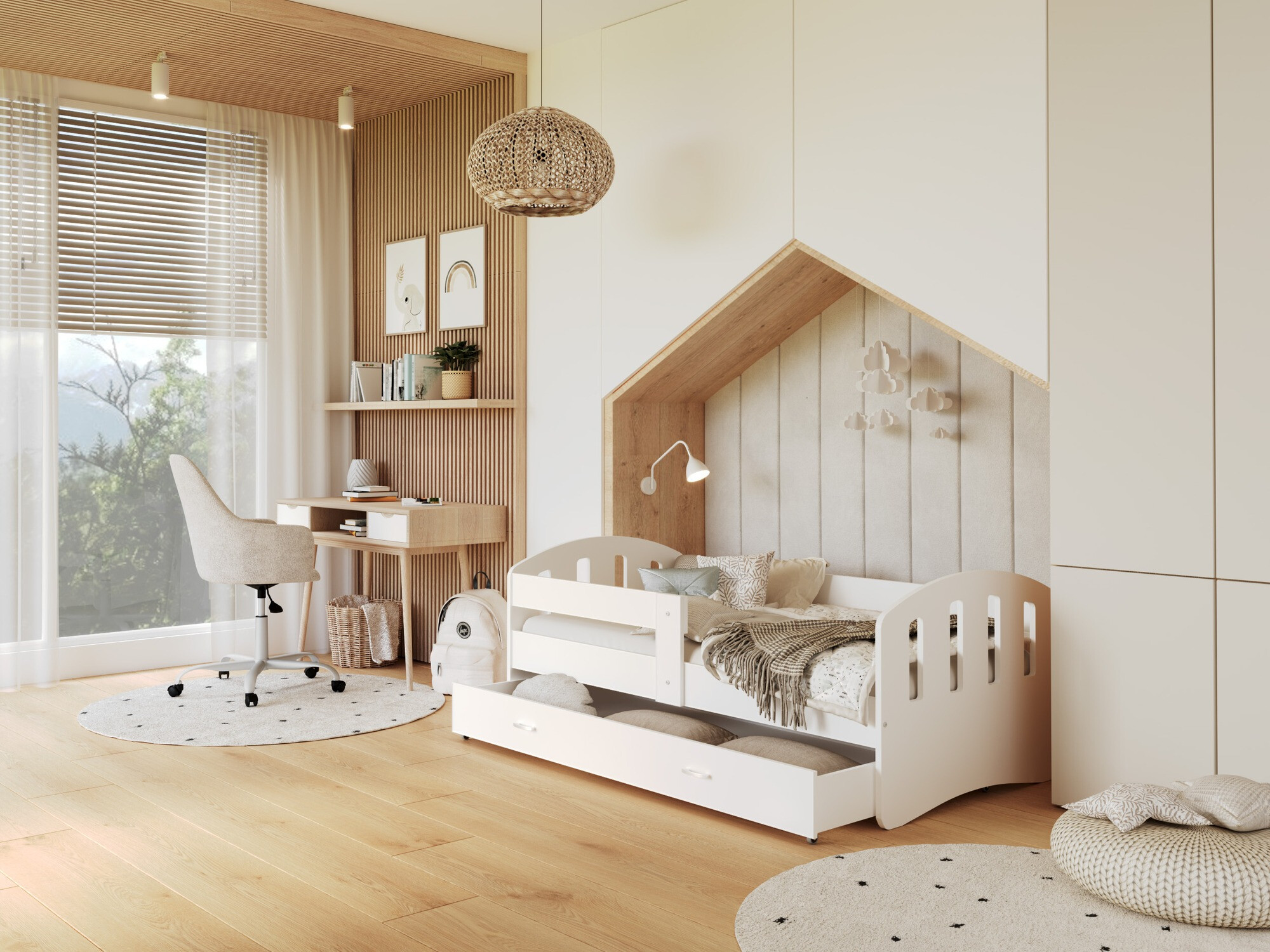 Voodi Aurora 134 (Valge)