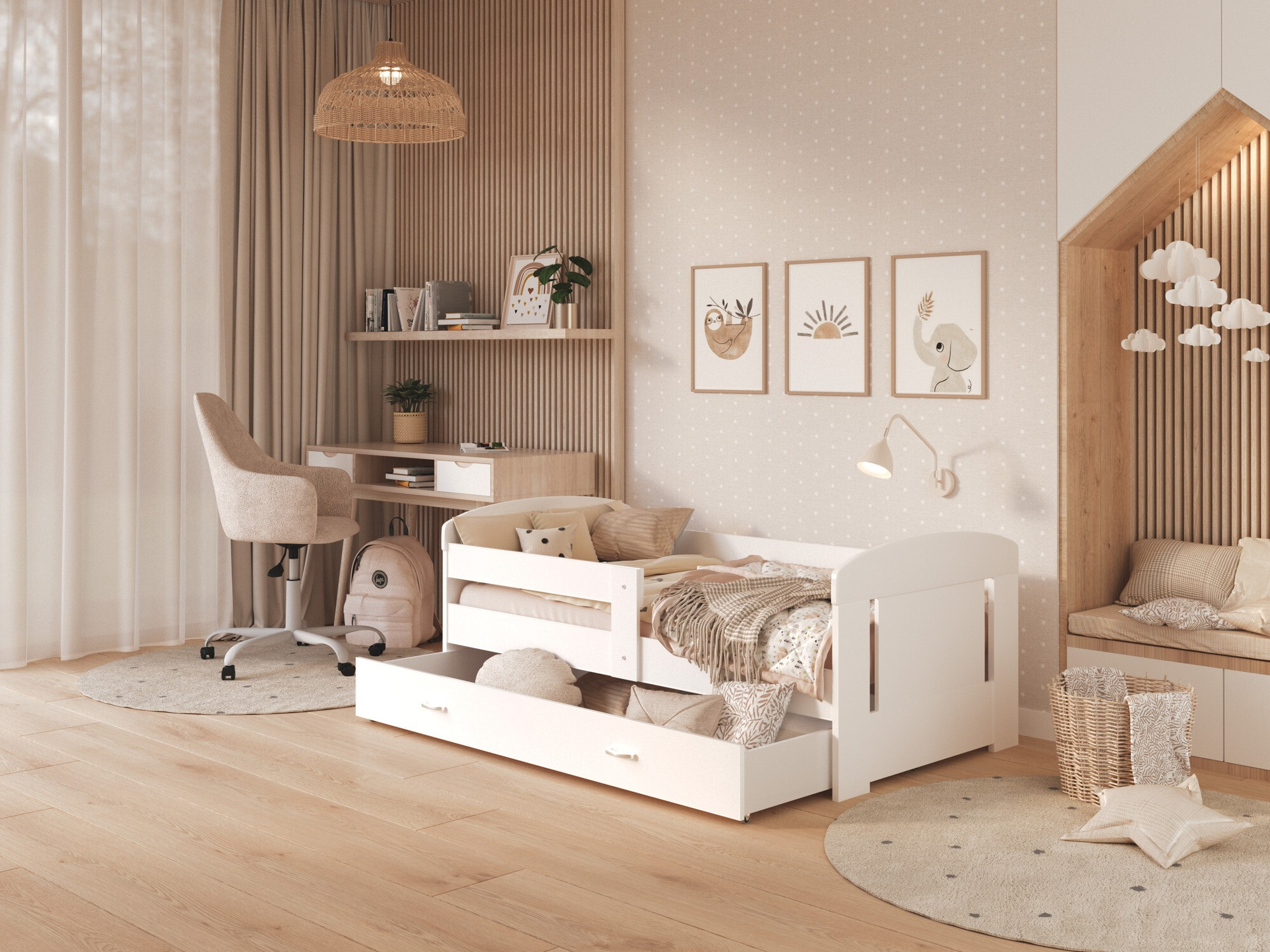 Voodi Tentive 100 (Valge)