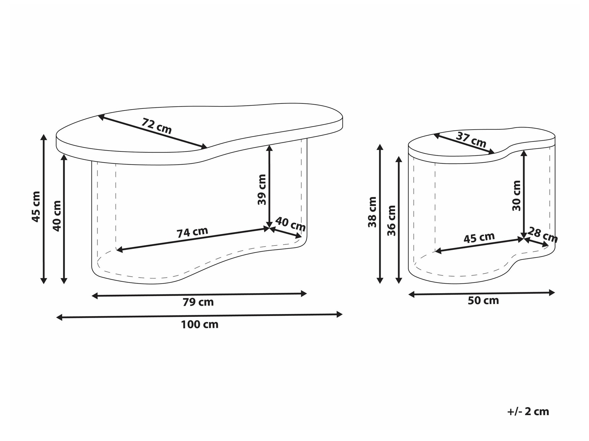 Diivanilaudade komplekt Berwyn 2373