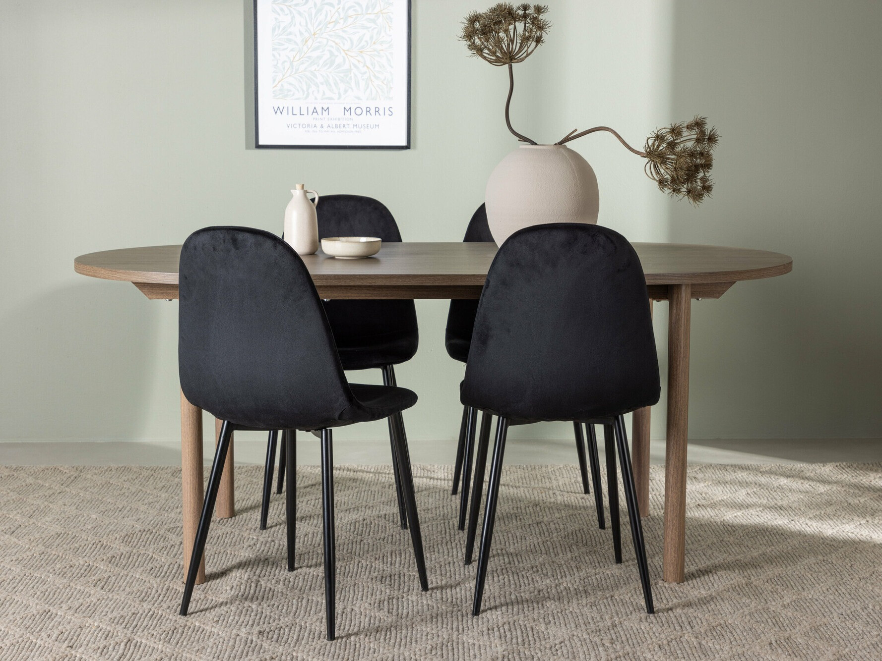 Söögitoakomplekt Dallas 4612 (Pruun)