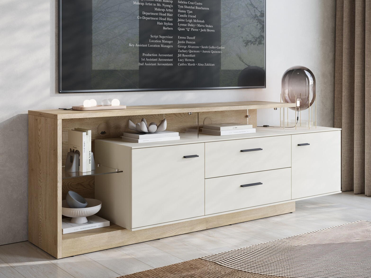 TV-alus Ontario 137 (Sonoma tamm + Kašmiir)