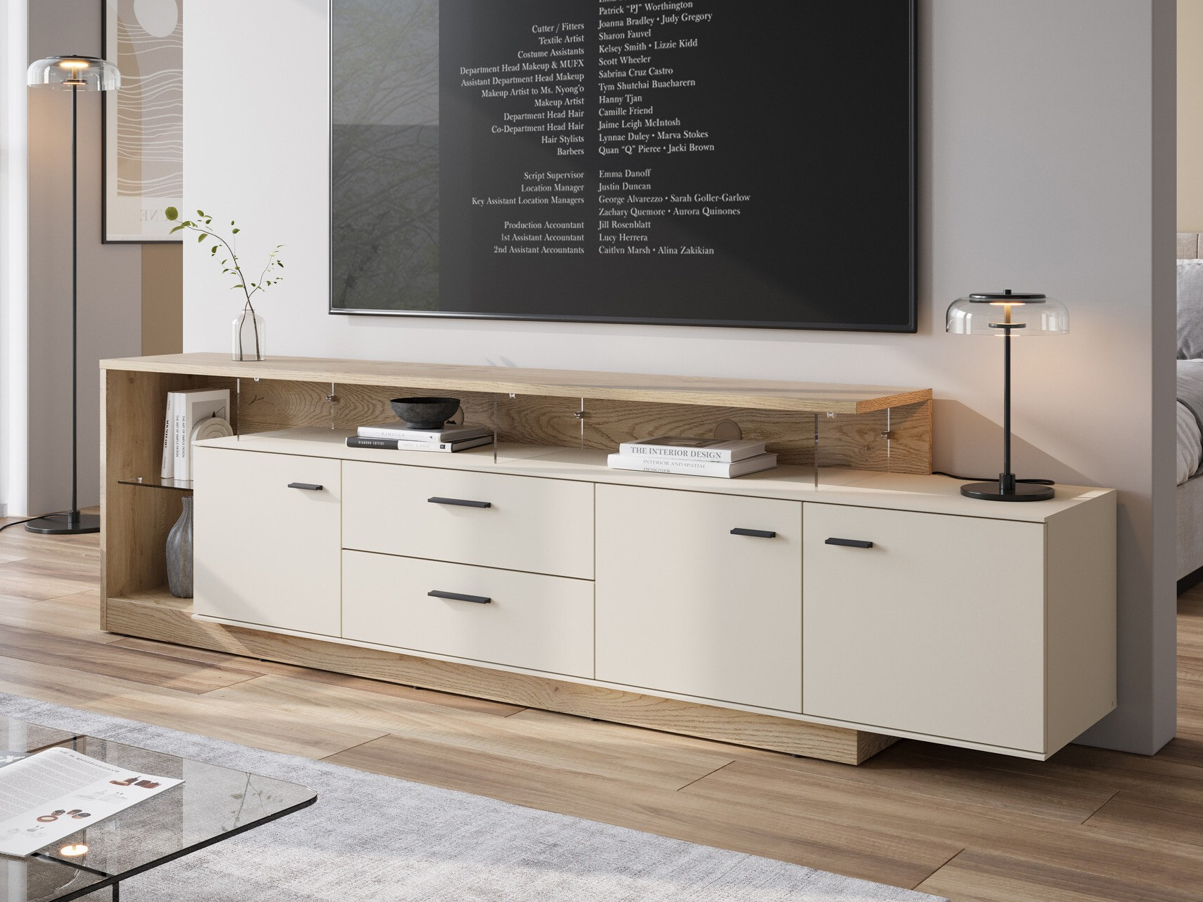 TV-alus Ontario 138 (Sonoma tamm + Kašmiir)