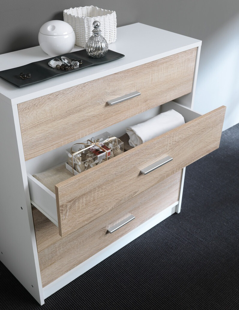 Kummut Novsore 101 (Valge + Sonoma tamm)