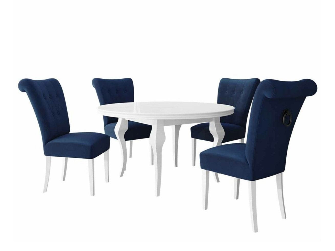 Söögitoakomplekt Racine 143 (Valge + Magic Velvet 2216)