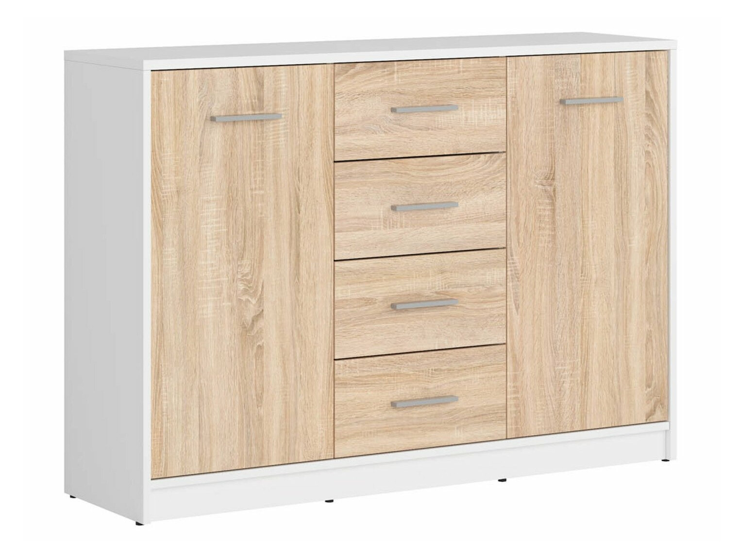 Kummut Novsore 118 (Valge + Sonoma tamm)