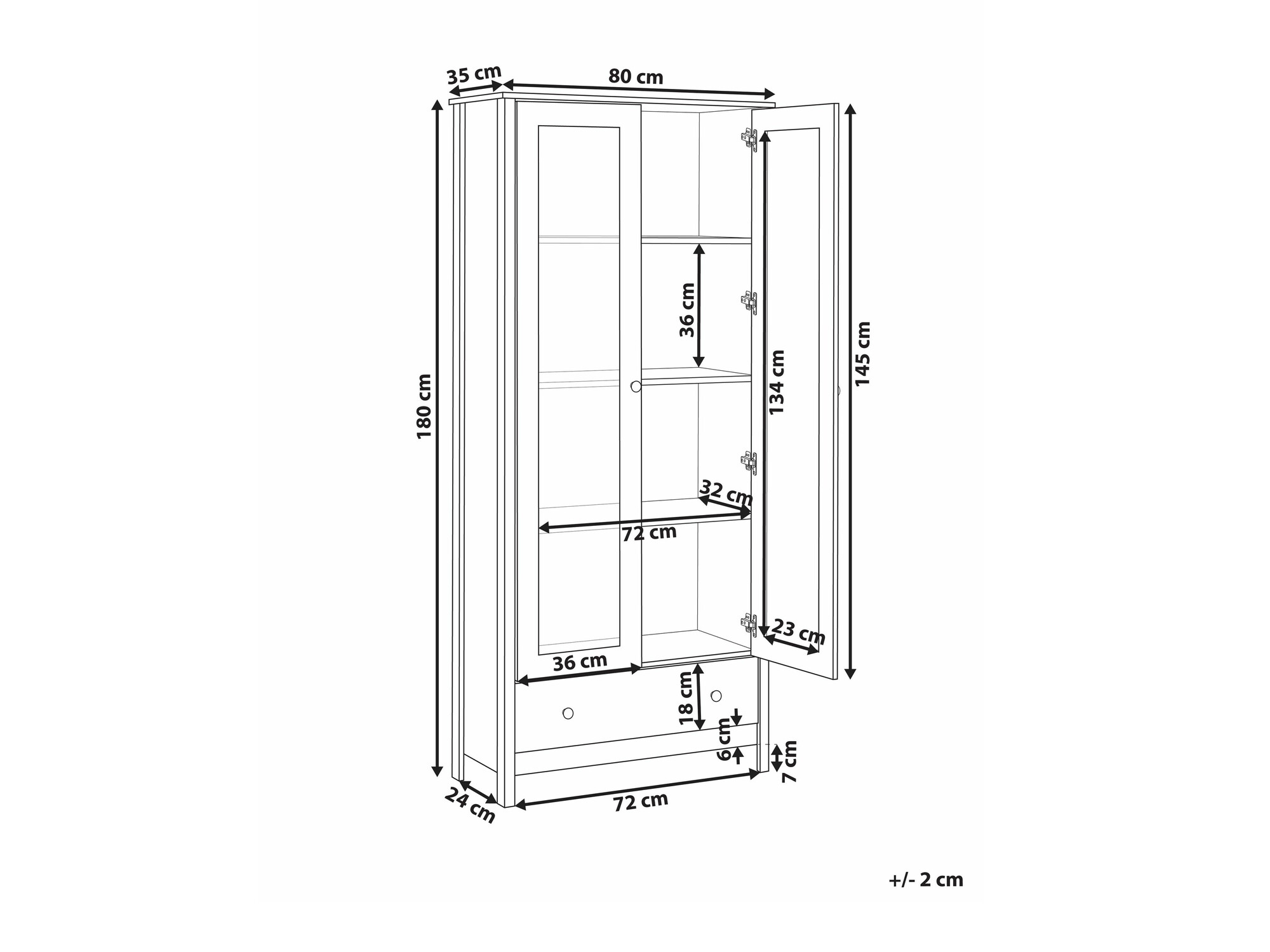 Riiul Berwyn 2381 (Must)