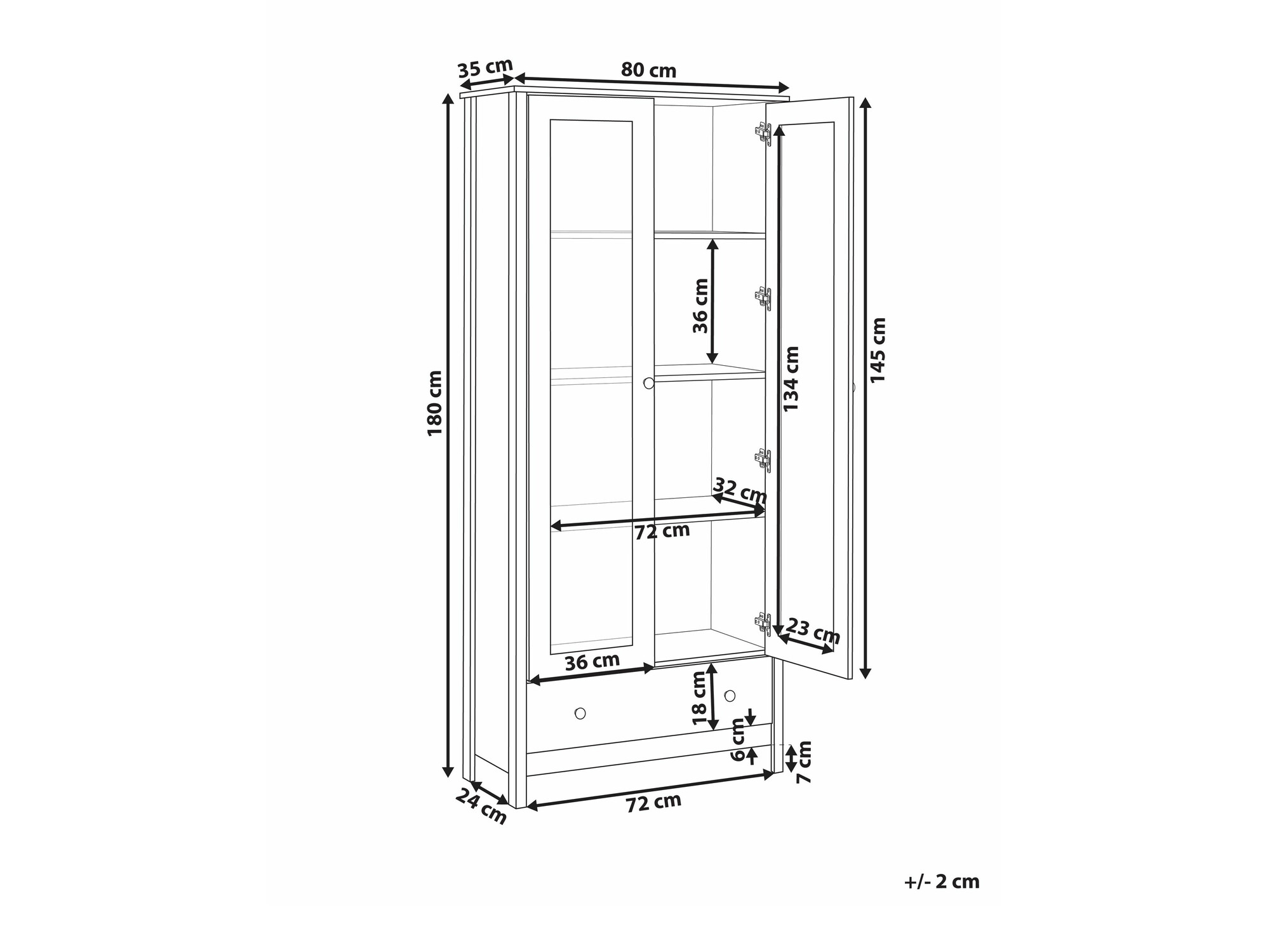 Riiul Berwyn 2381 (Valge)