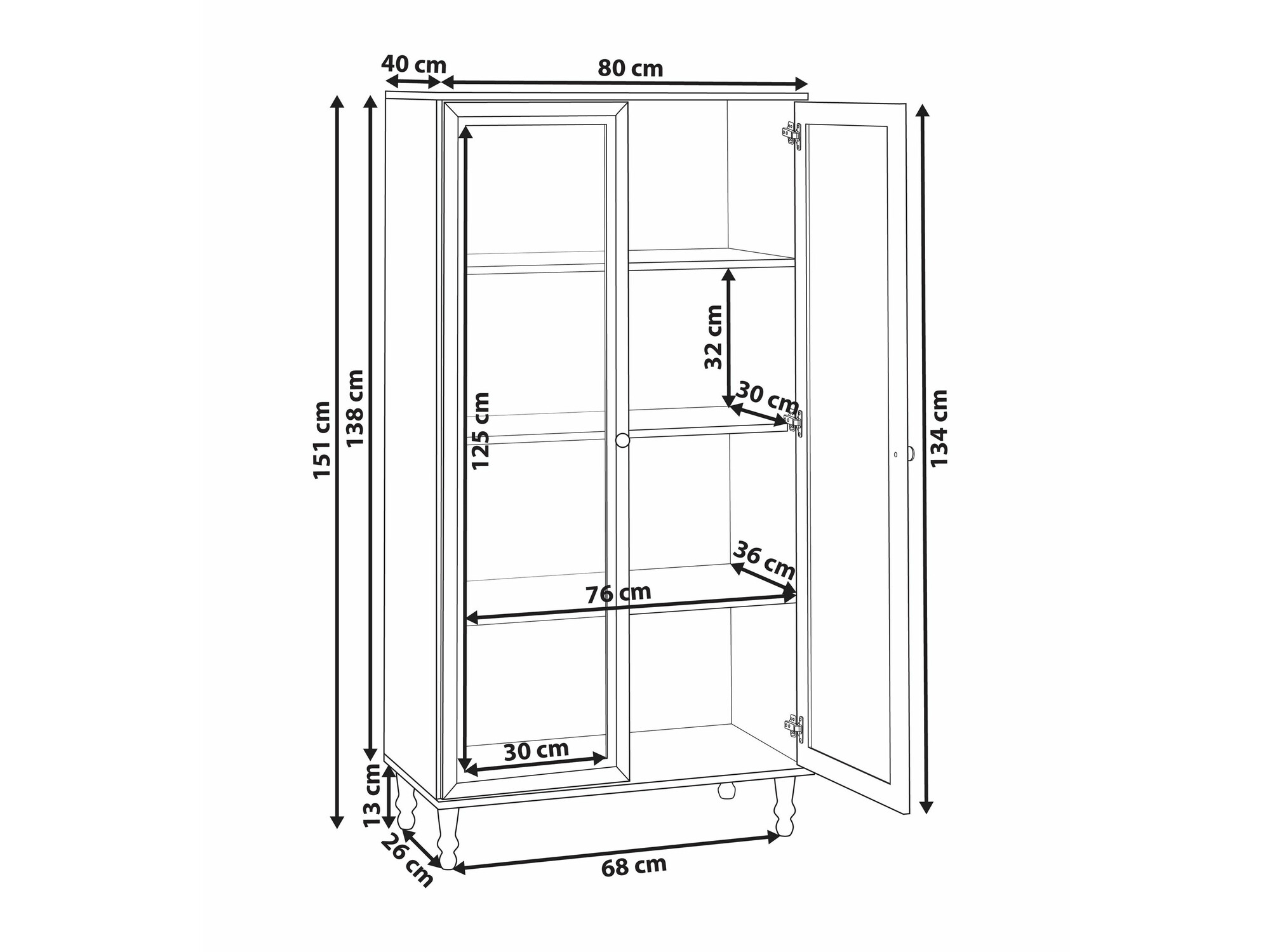 Riiul Berwyn 2385 (Valge + Ere puit)