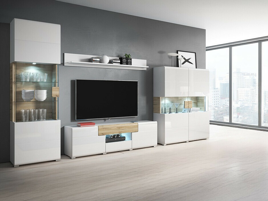 Elutoa komplekt Torsone 104 (Valge + Läikiv valge + San remo tamm)