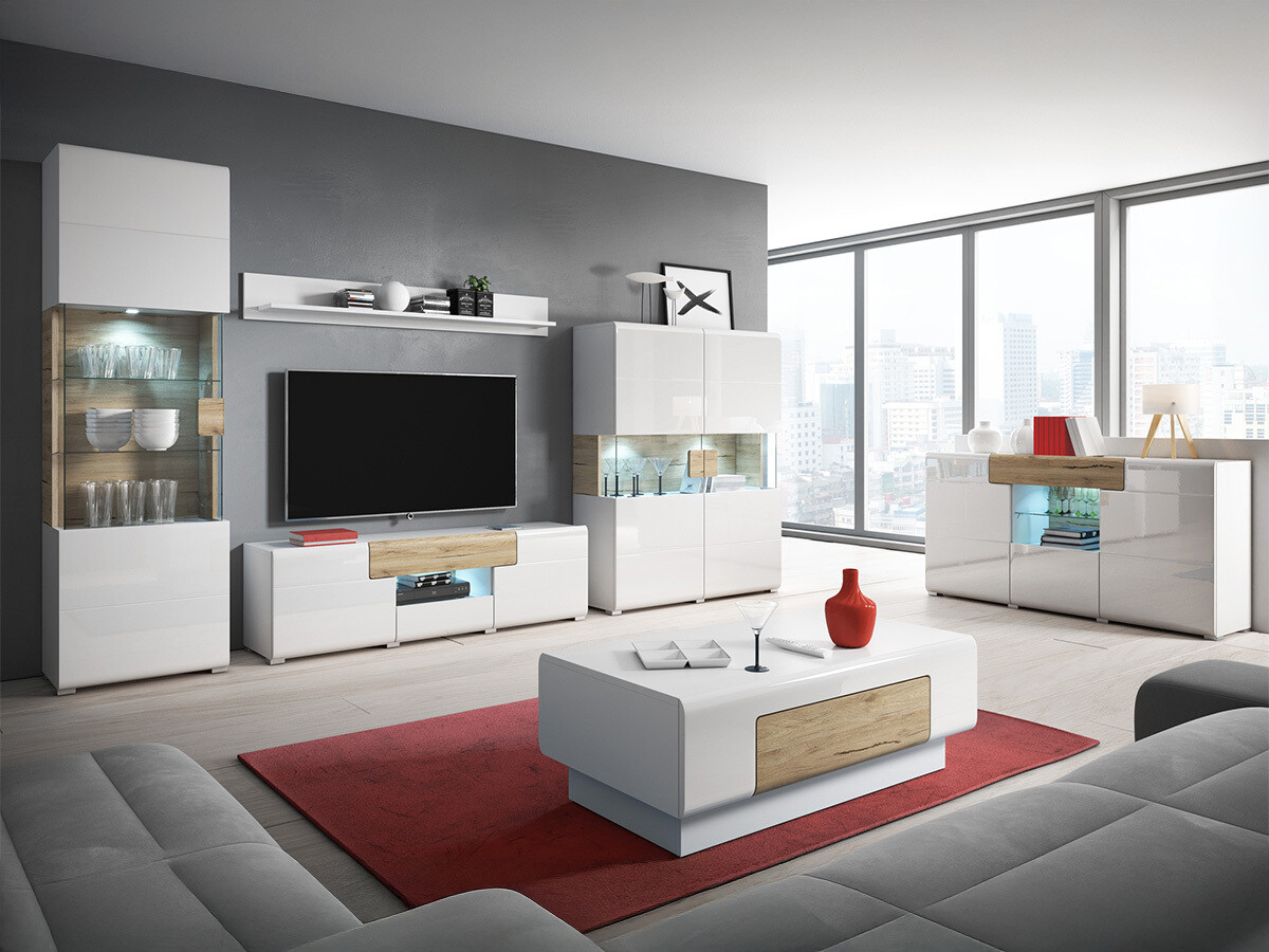 Kummut Torsone 108 (Valge + Läikiv valge + San remo tamm)