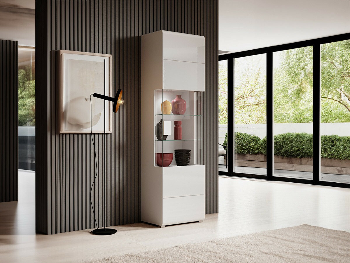 Riiul Torsone 103 (Valge + Läikiv valge)