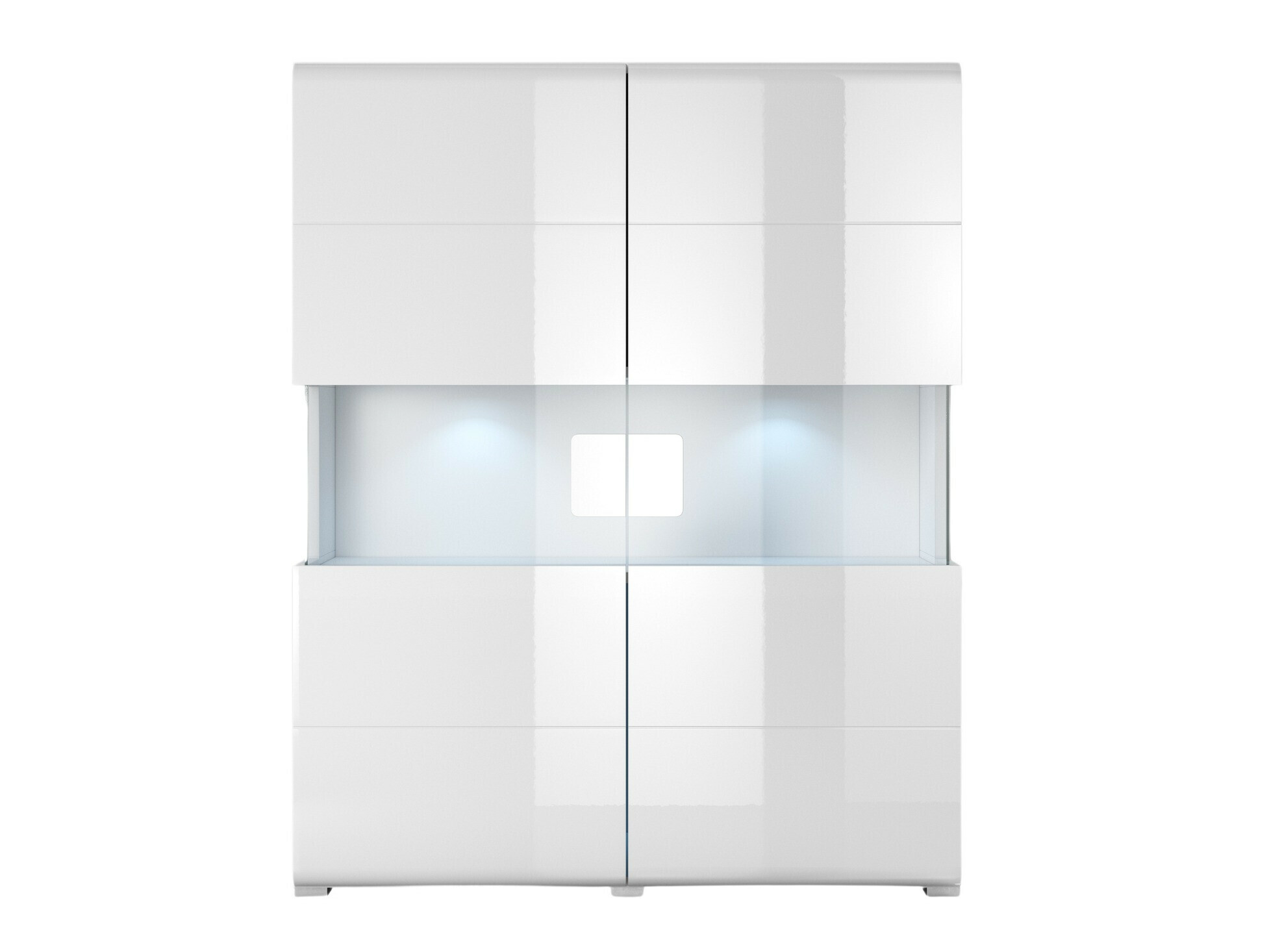 Riiul Torsone 107 (Valge + Läikiv valge)