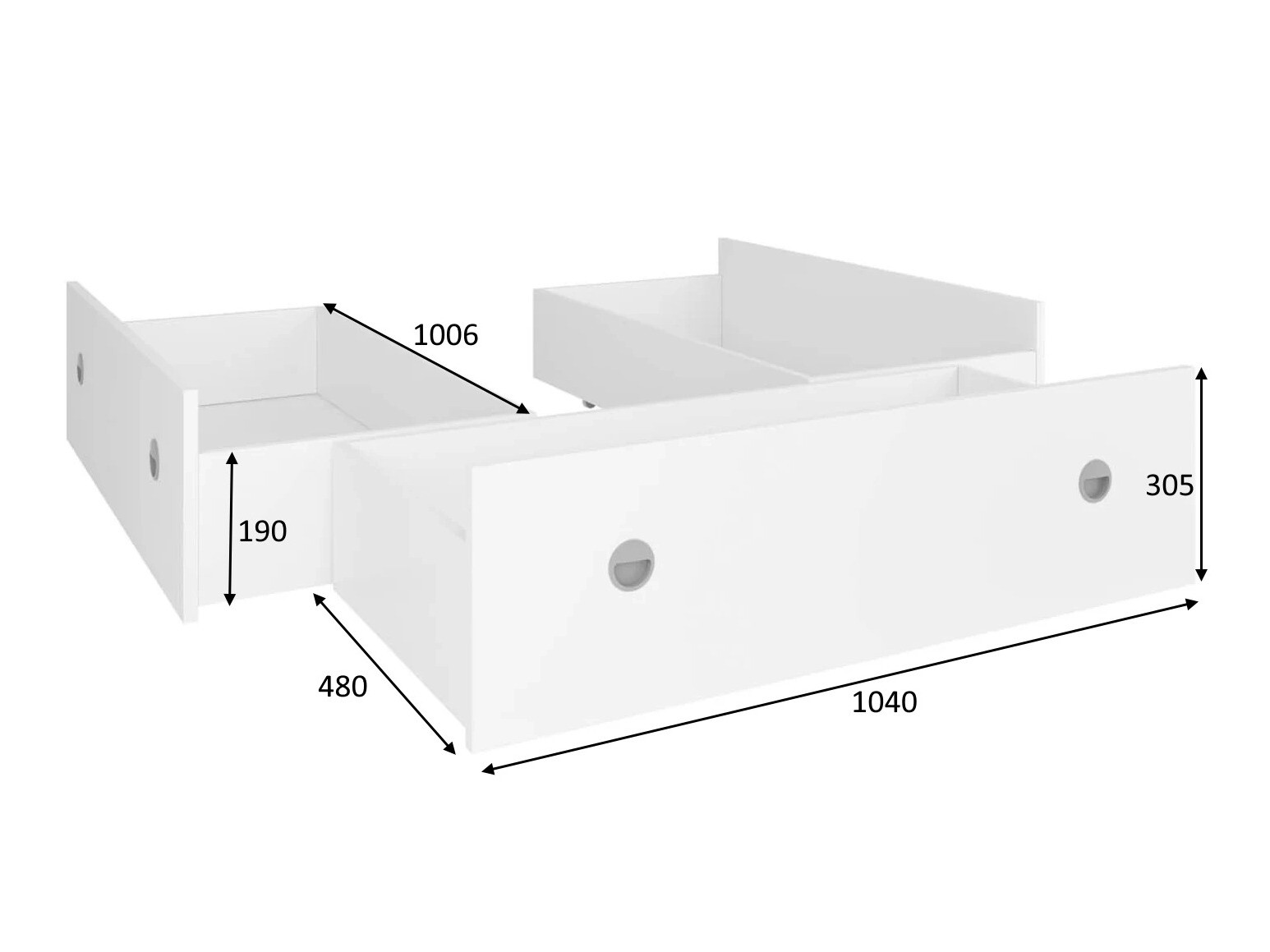 Voodipesukast Novsore 129 (Valge) (3 tk.)