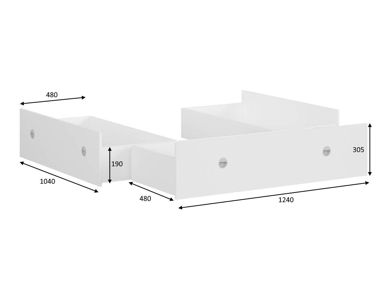 Voodipesukast Novsore 131 (Valge) (3 tk.)