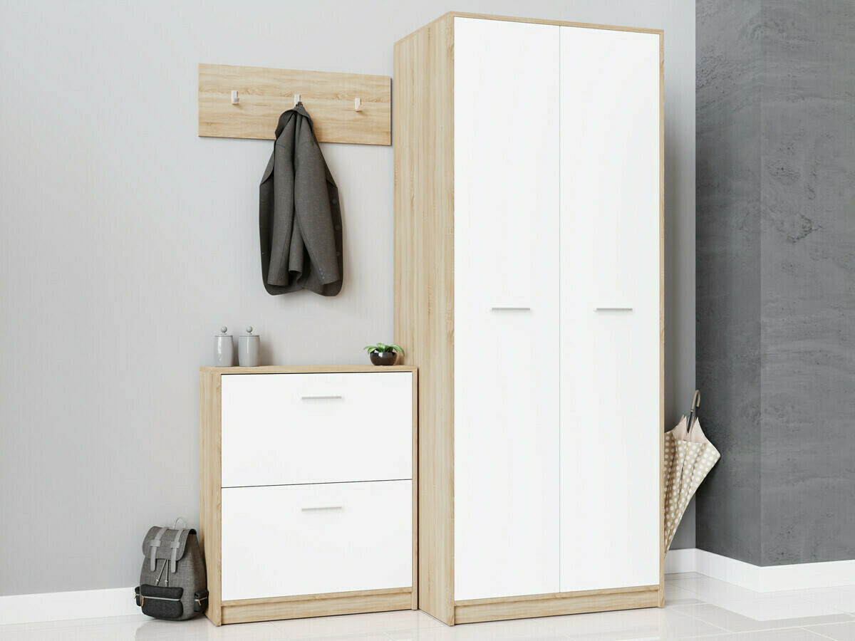 Esikukomplekt Novsore 150 (Sonoma tamm + Valge)