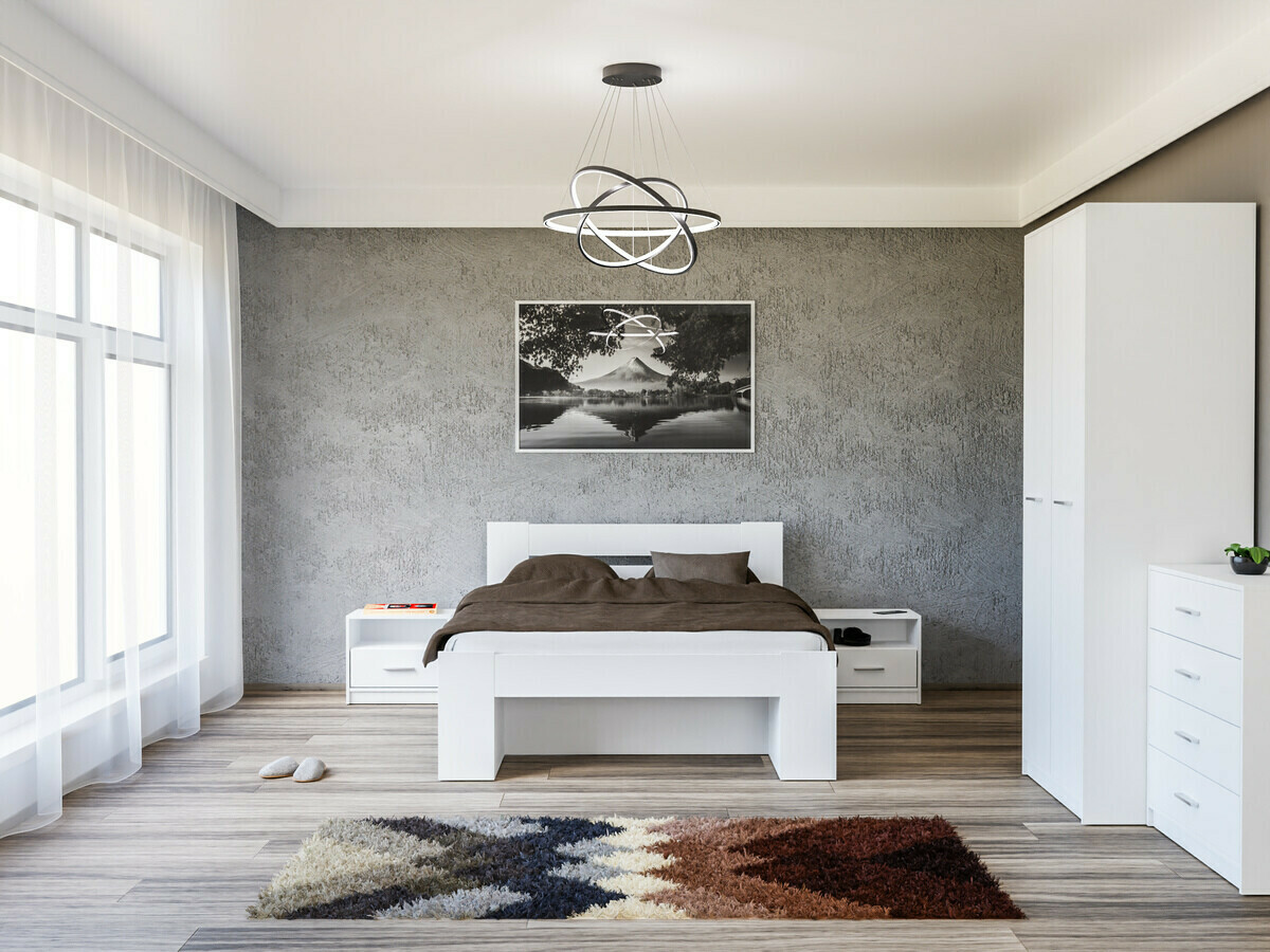 Magamistoakomplekt Novsore 147 (Valge)