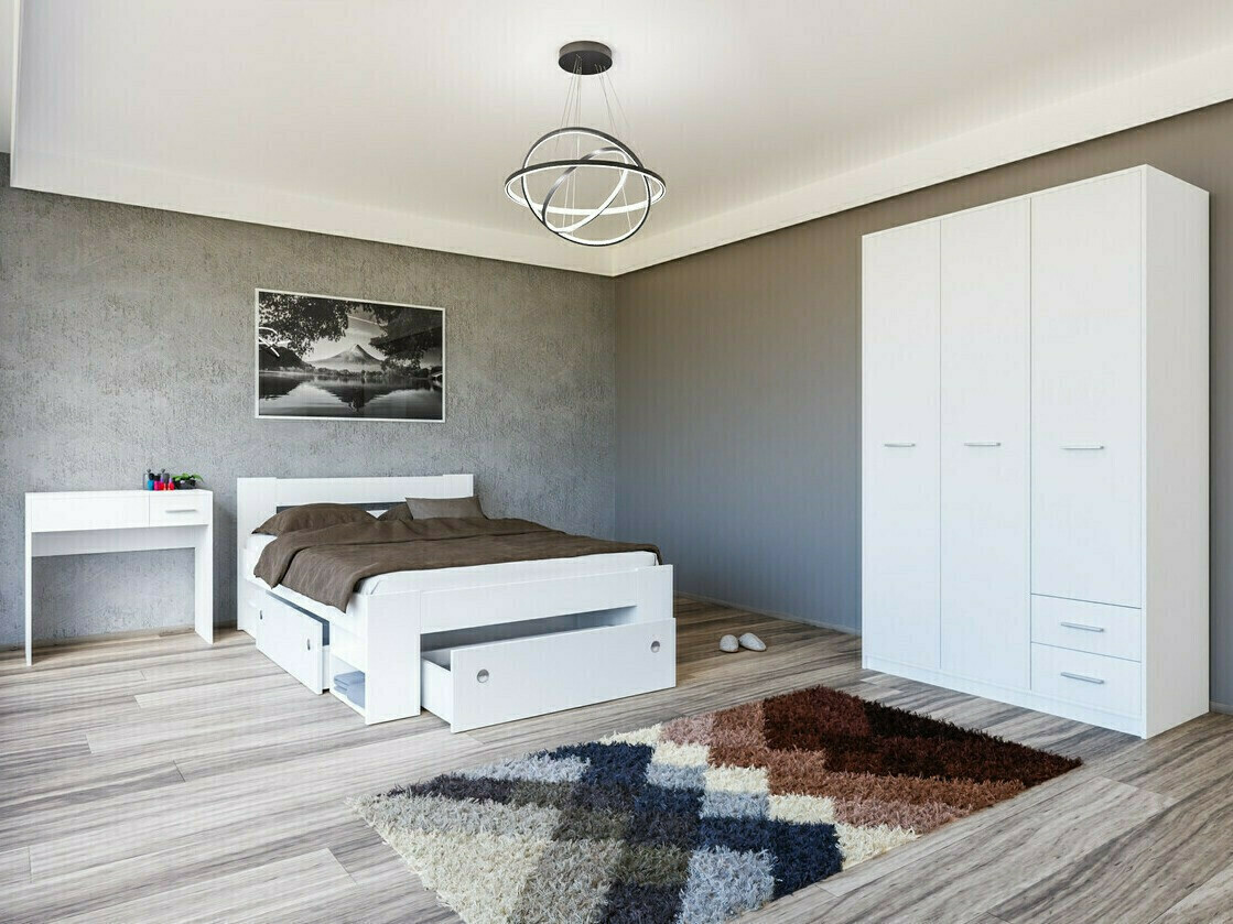 Magamistoakomplekt Novsore 144 (Valge)